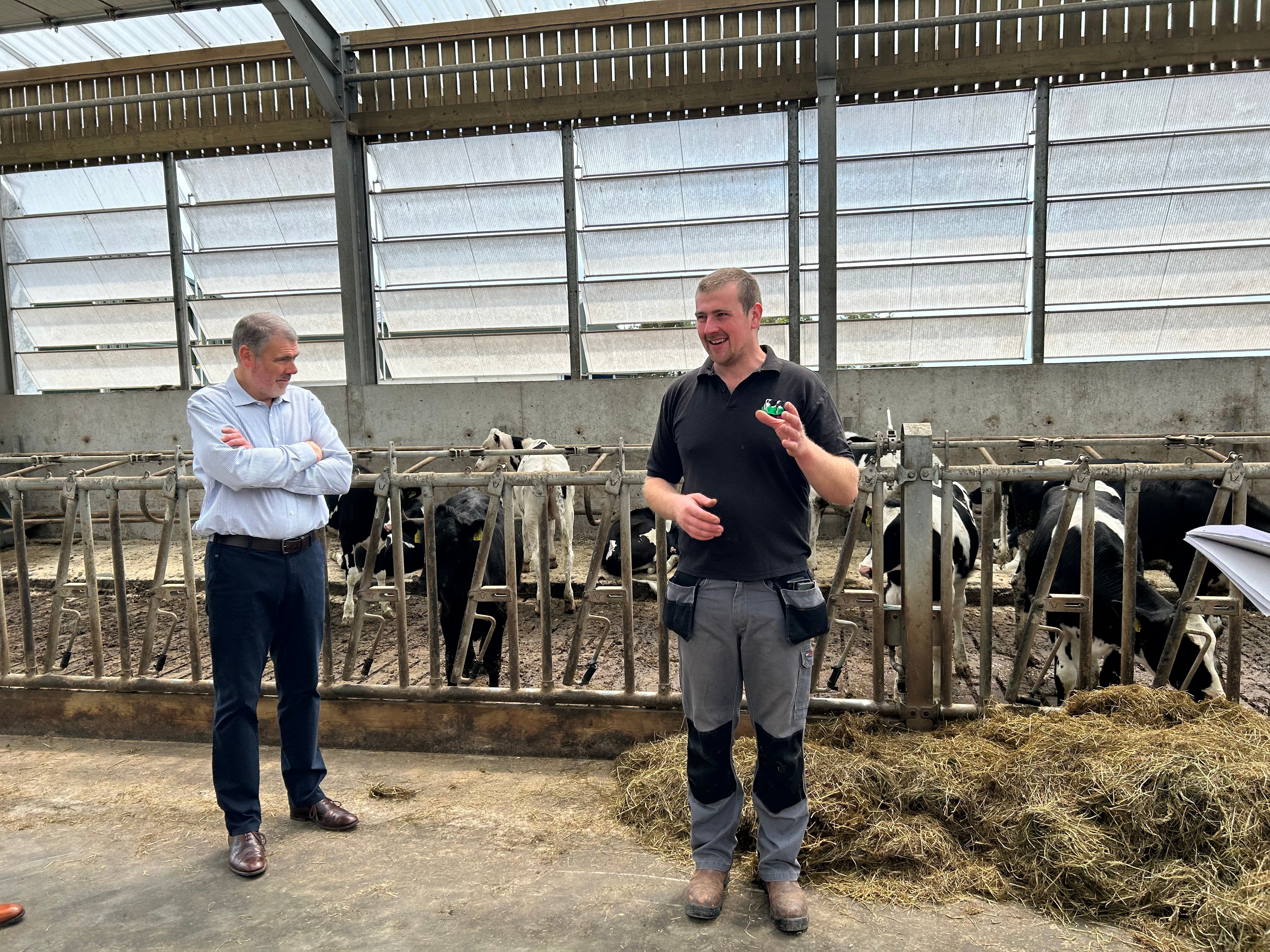 Stephen and David Cargill on their farm in Co. Antrim