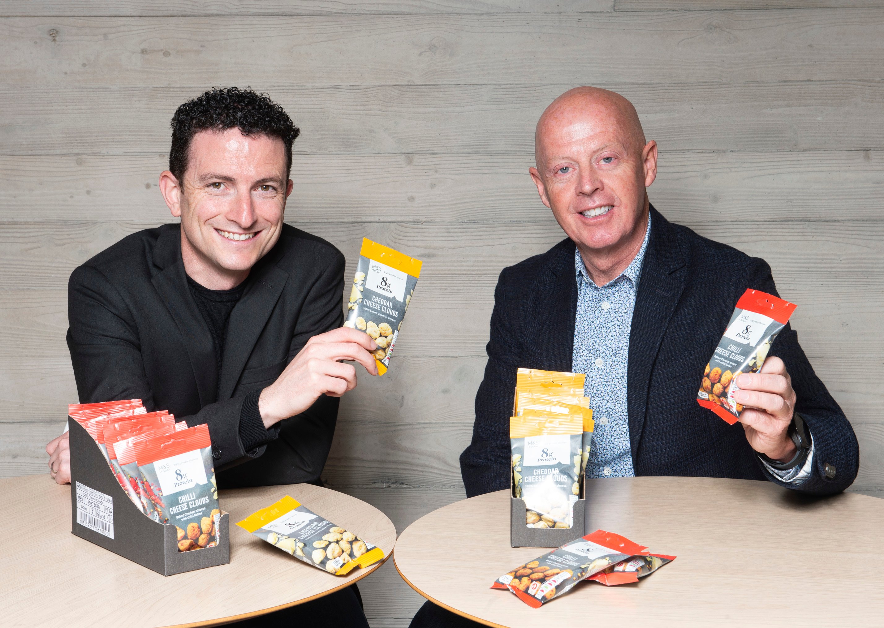 Eddie Murphy, M&amp;S and Tom Brennan, Dairy Concepts CEO. Image source: Gerard McCarthy