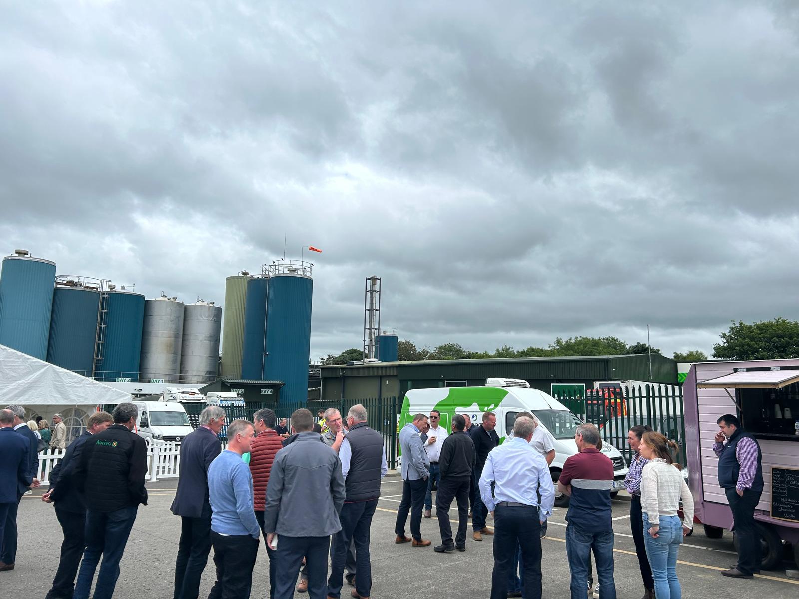 Some of those attending the celebrations at Donegal Creameries plant in Killygordon