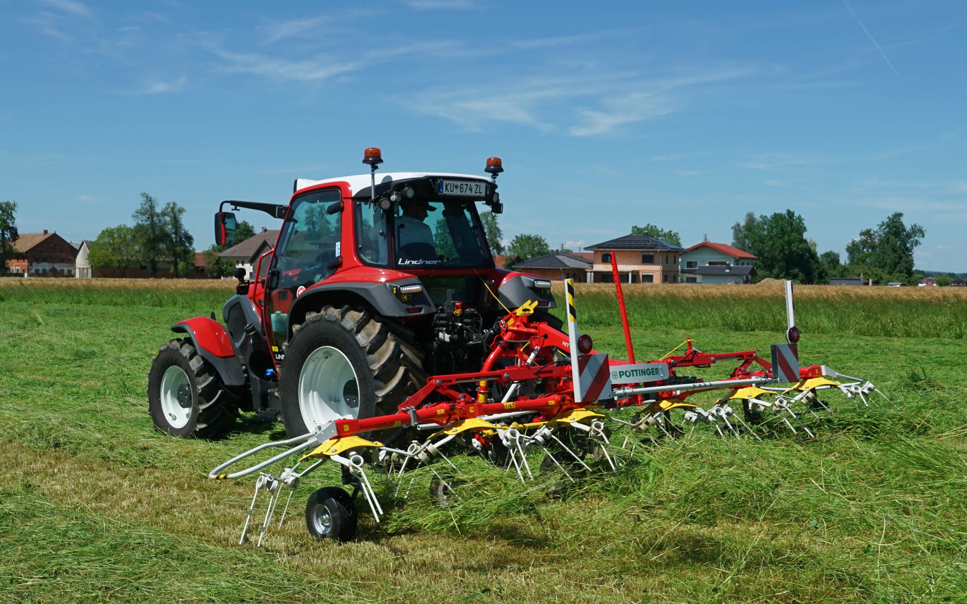 Pottinger sell into many distinct farming sectors, and all need ainvestment, including alpine machinery such as this six rotor Alpin tedder