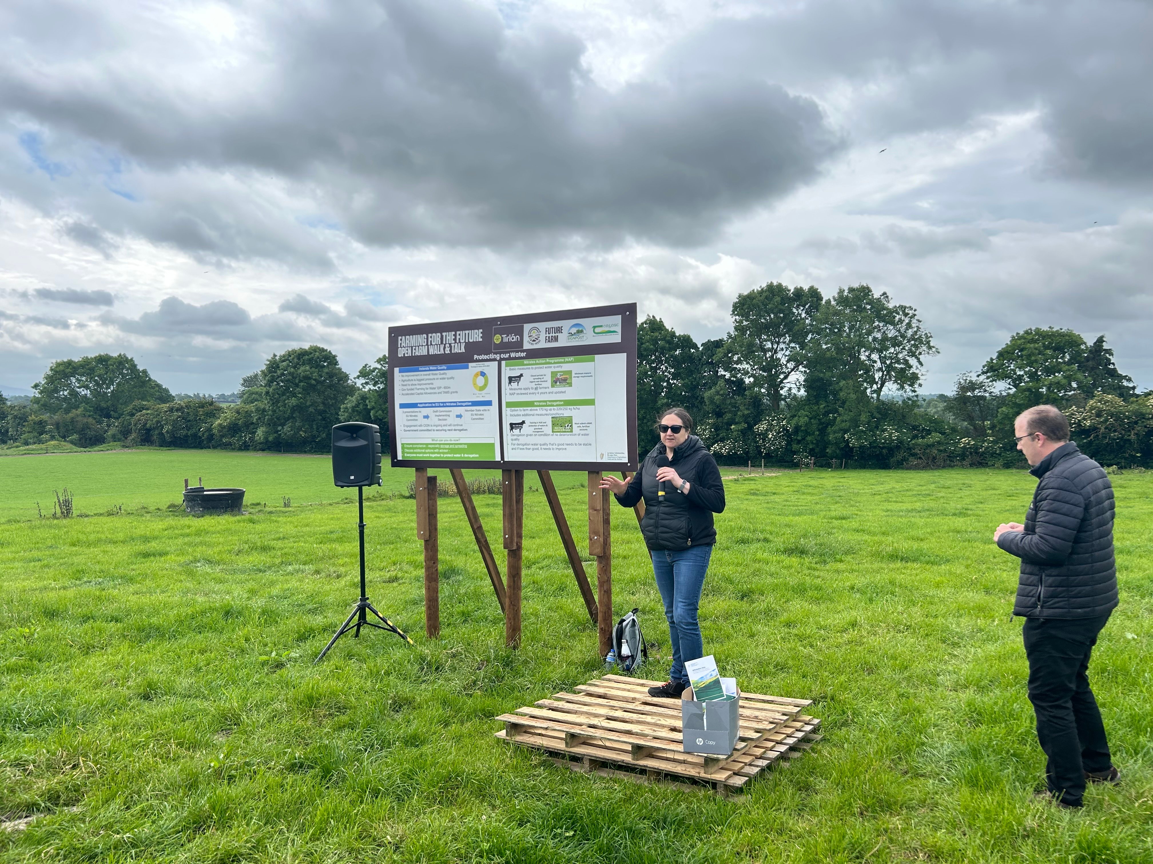 Noeleen McDonald talking through the policy around the derogation