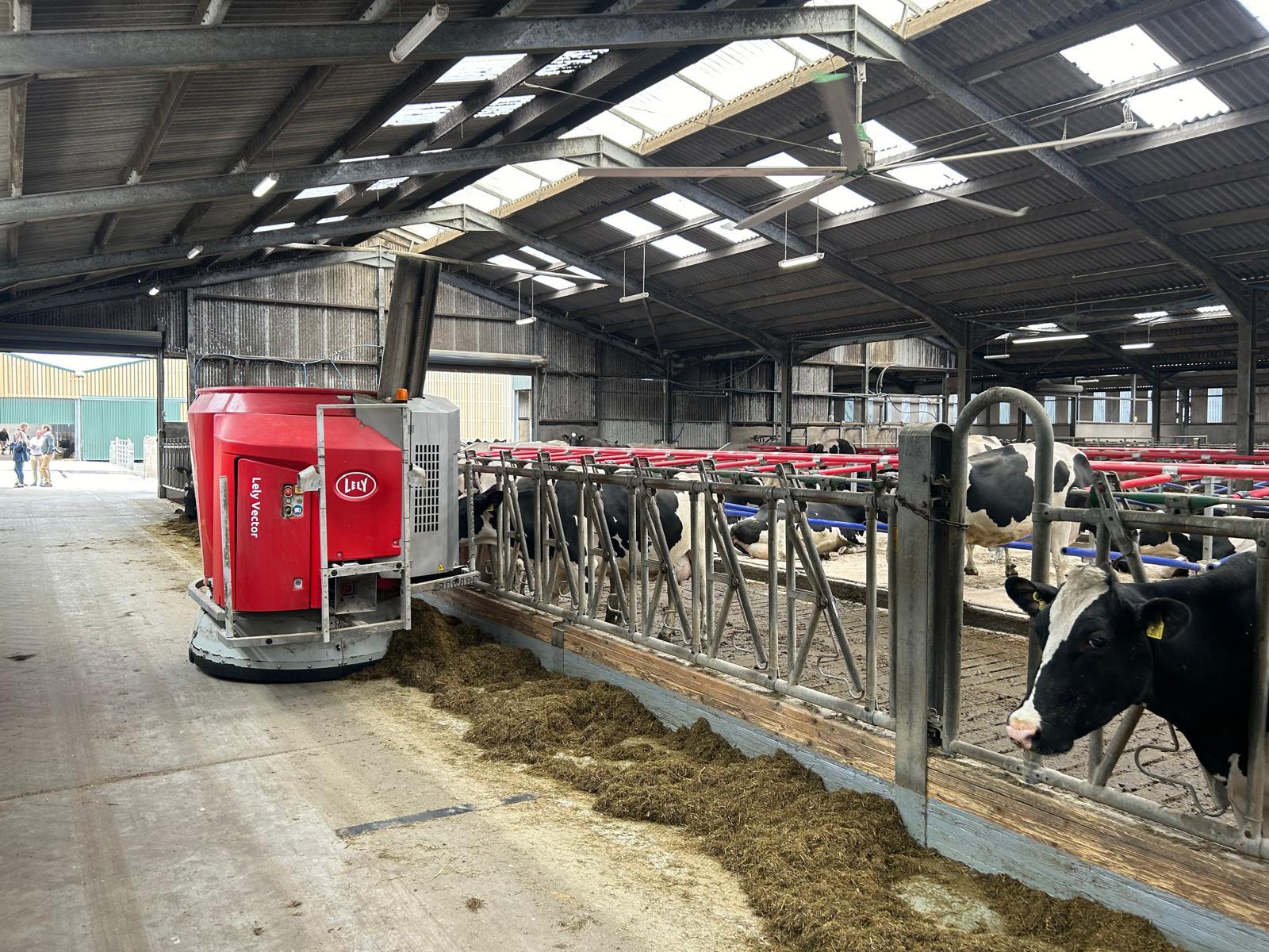 The Lely vector feeding the cows