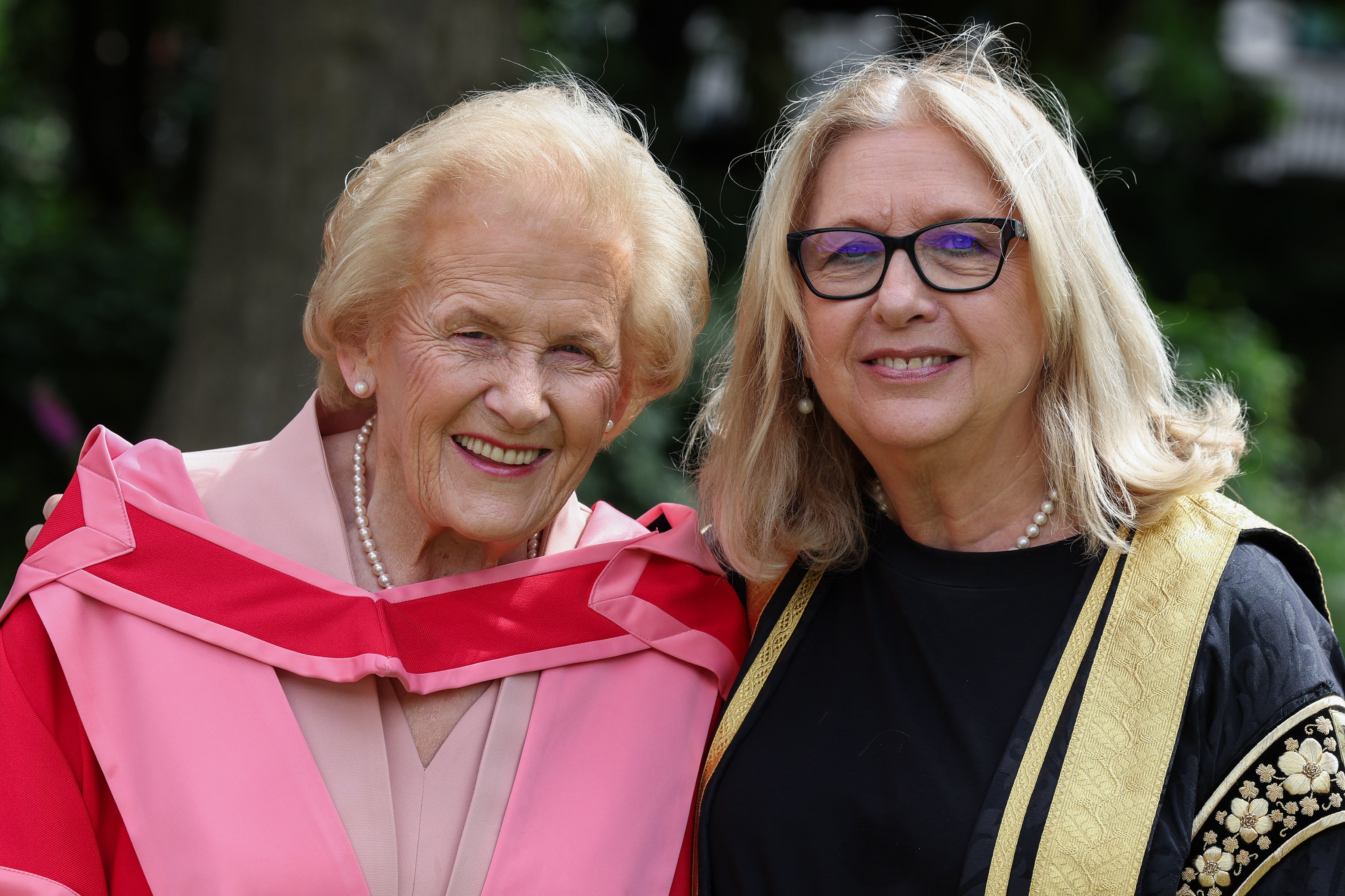 McHugh with Chancellor Dr. Mary McAleese. Source: Maxwells