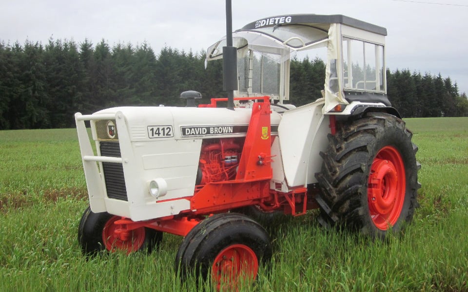 The David Brown 1412 had a useful Hydrashift transmission but was something of a last gasp attempt to stay up-to-date by Meltham