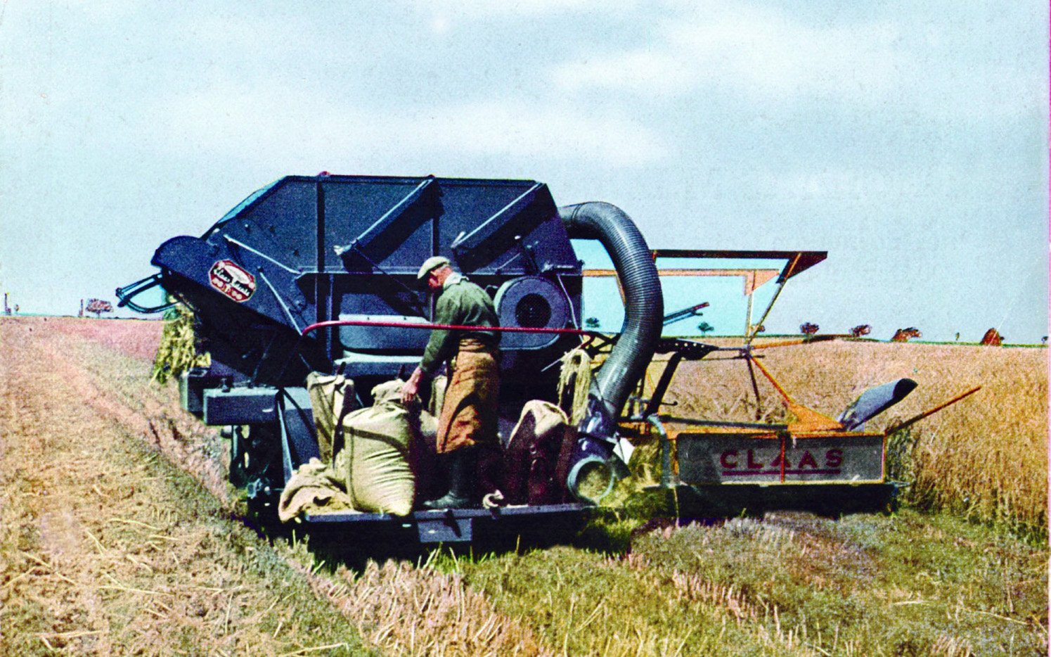 The rear of the MDB showing the straw elevator/separator on the left