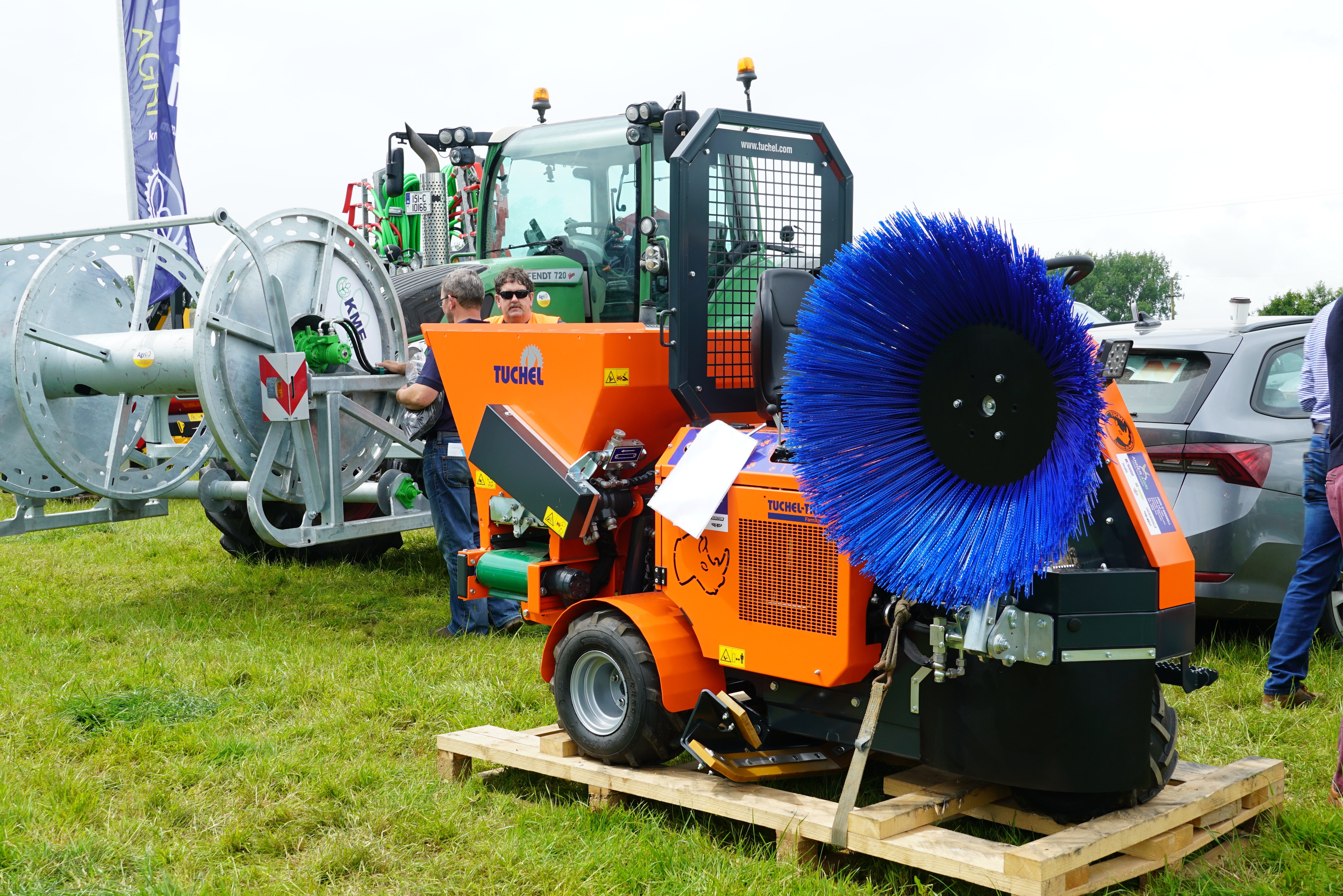 Having a 14hp Kubota engine on board gives the Tuchel cubicle cleaner great reliability according to Anner Agri