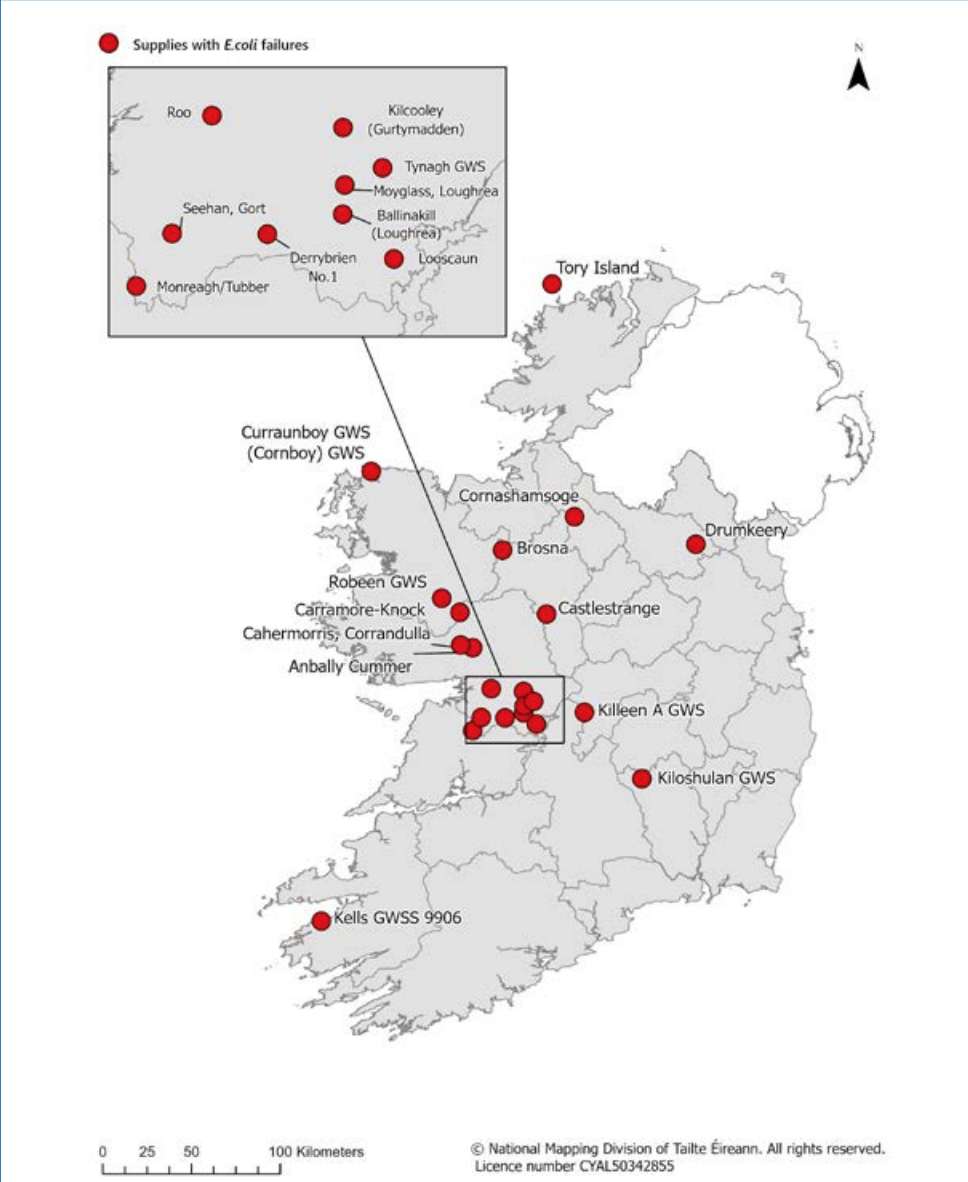 Source: EPA Drinking Water Quality in Private Group Schemes and Small Private Supplies - 2023
