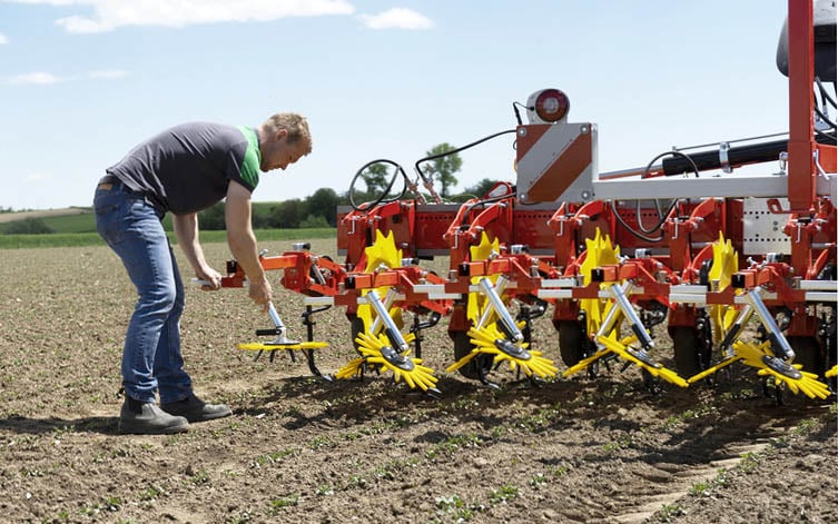 Pottinger is helping with the task of setting and adjusting its implements via an online app