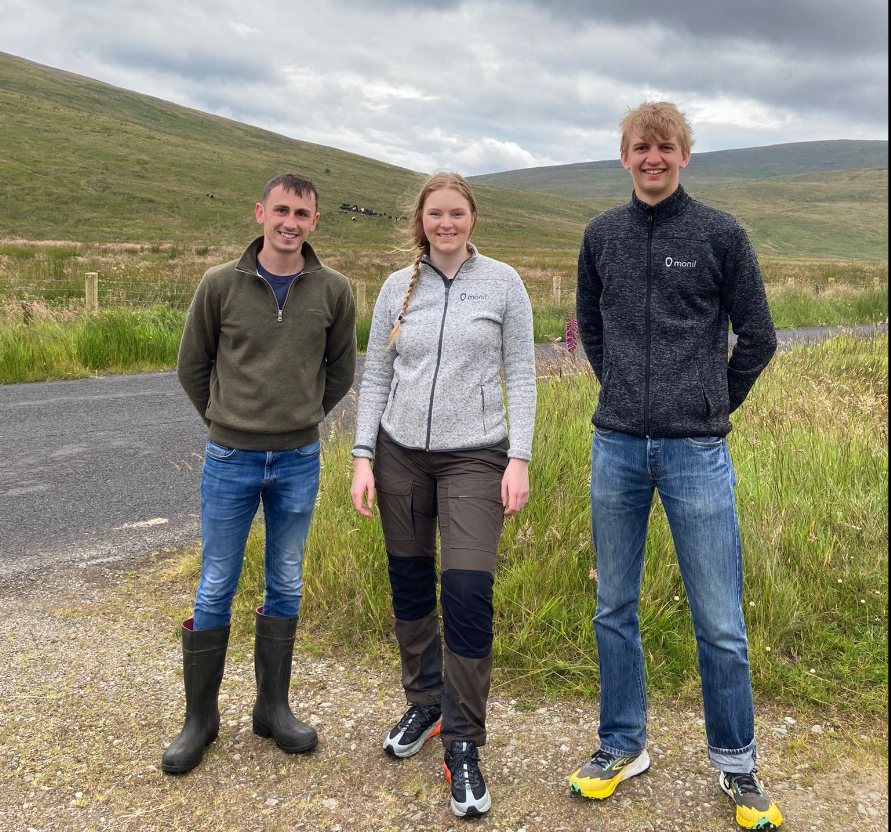 Wilson Marshall from the Foyle Food Group agri-team (left) pictured with Monil staff