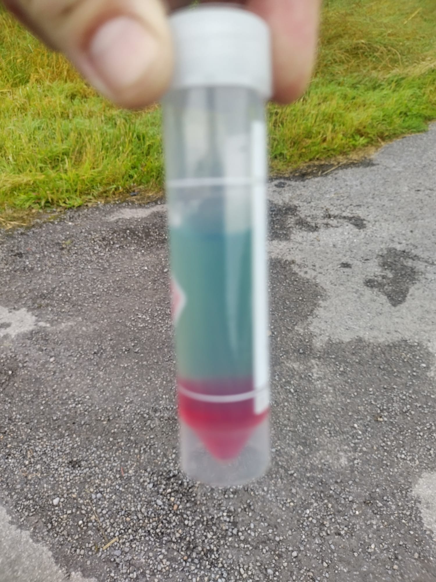 The green colour produced following the adding of markers Source: An Garda Síochána Kilkenny