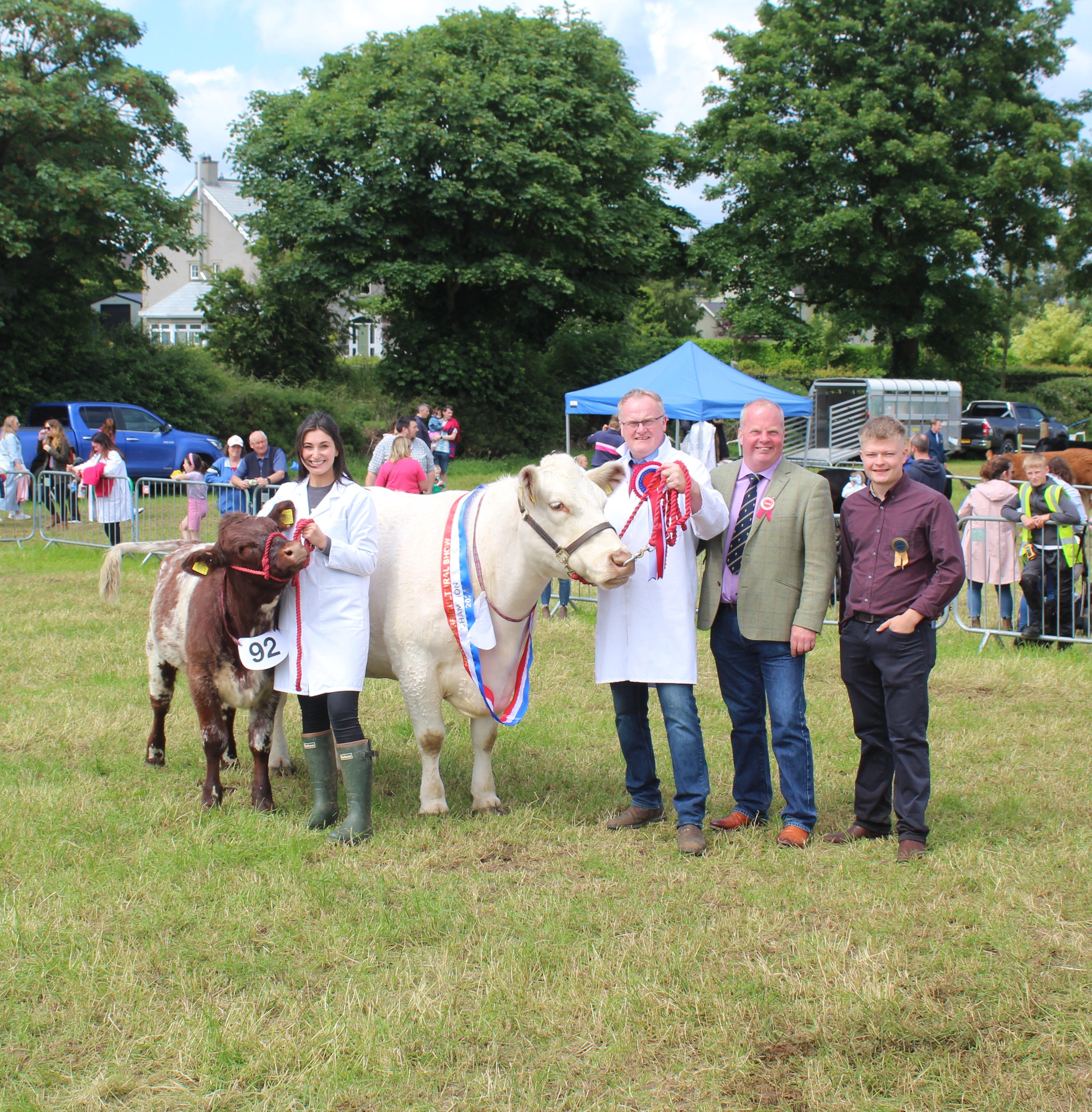 The Native Breeds champion at Newry Show 2024 and the winning connections