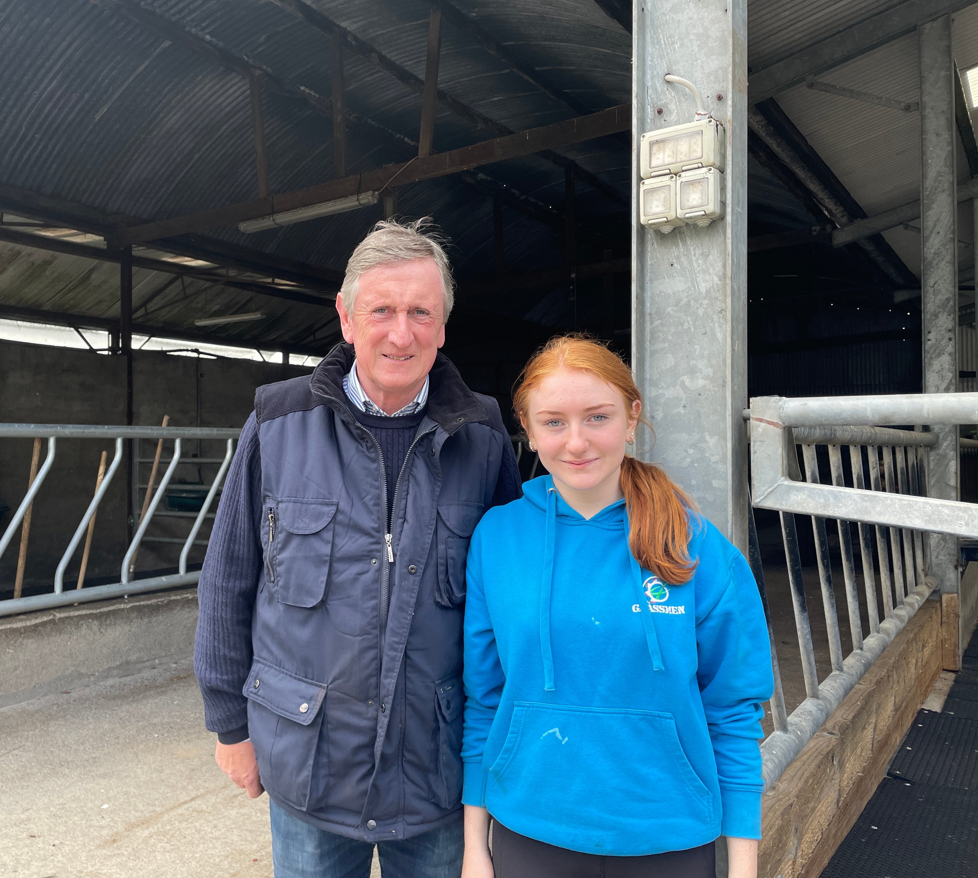 Co. Longford farmer Joe Quinn and his daughter Jenny