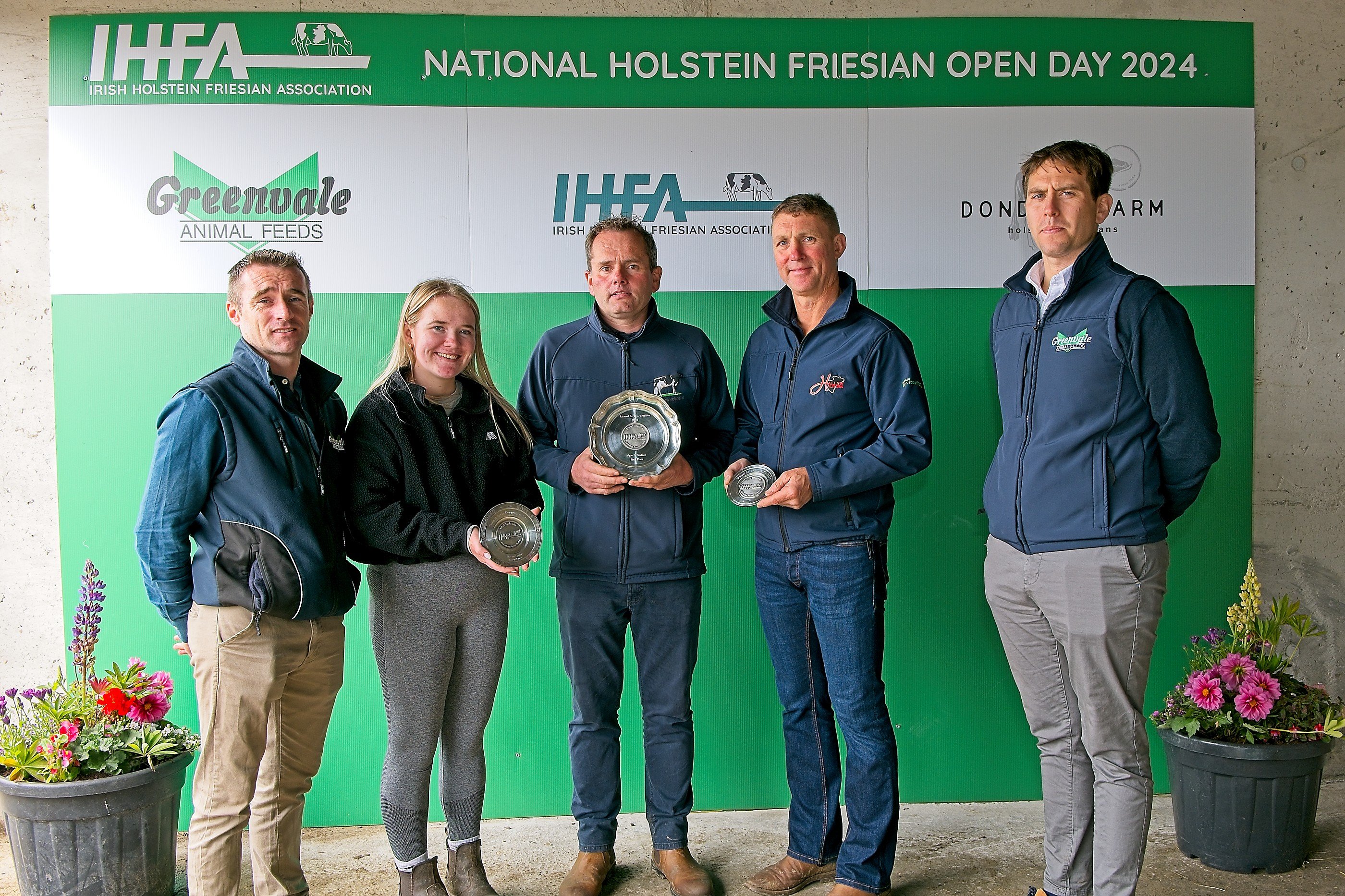 Claire Hannan, Padraic Greenan, Philip Jones receiving their awards Source: IHFA
