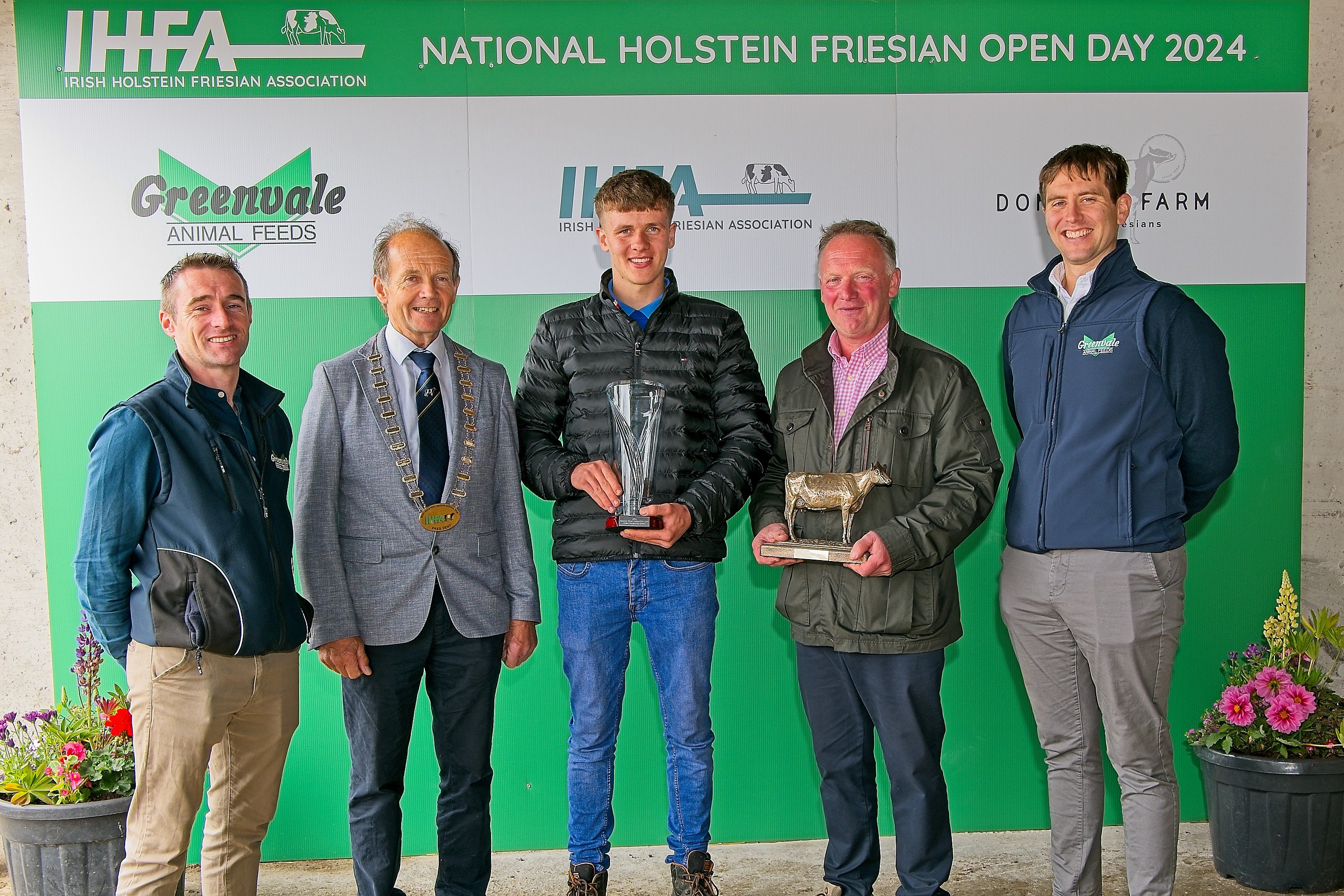 IHFA President John O’Sullivan, Jack O’Connor, Judge Edward Griffiths with Judges recognition award Source: IHFA