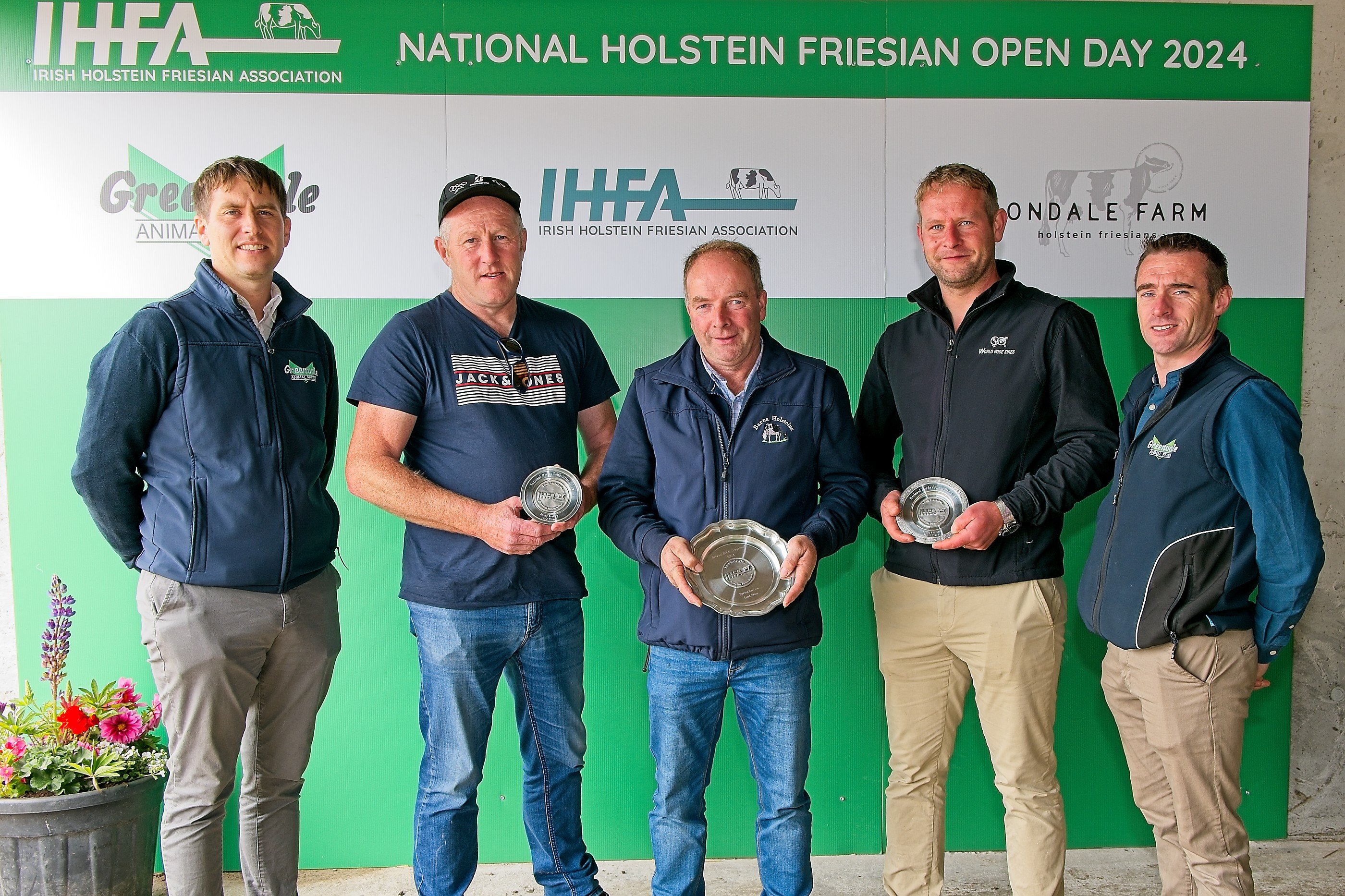 Michael Spillane, Michael McNamara, Ronan Siochra receiving their awards Source: IHFA