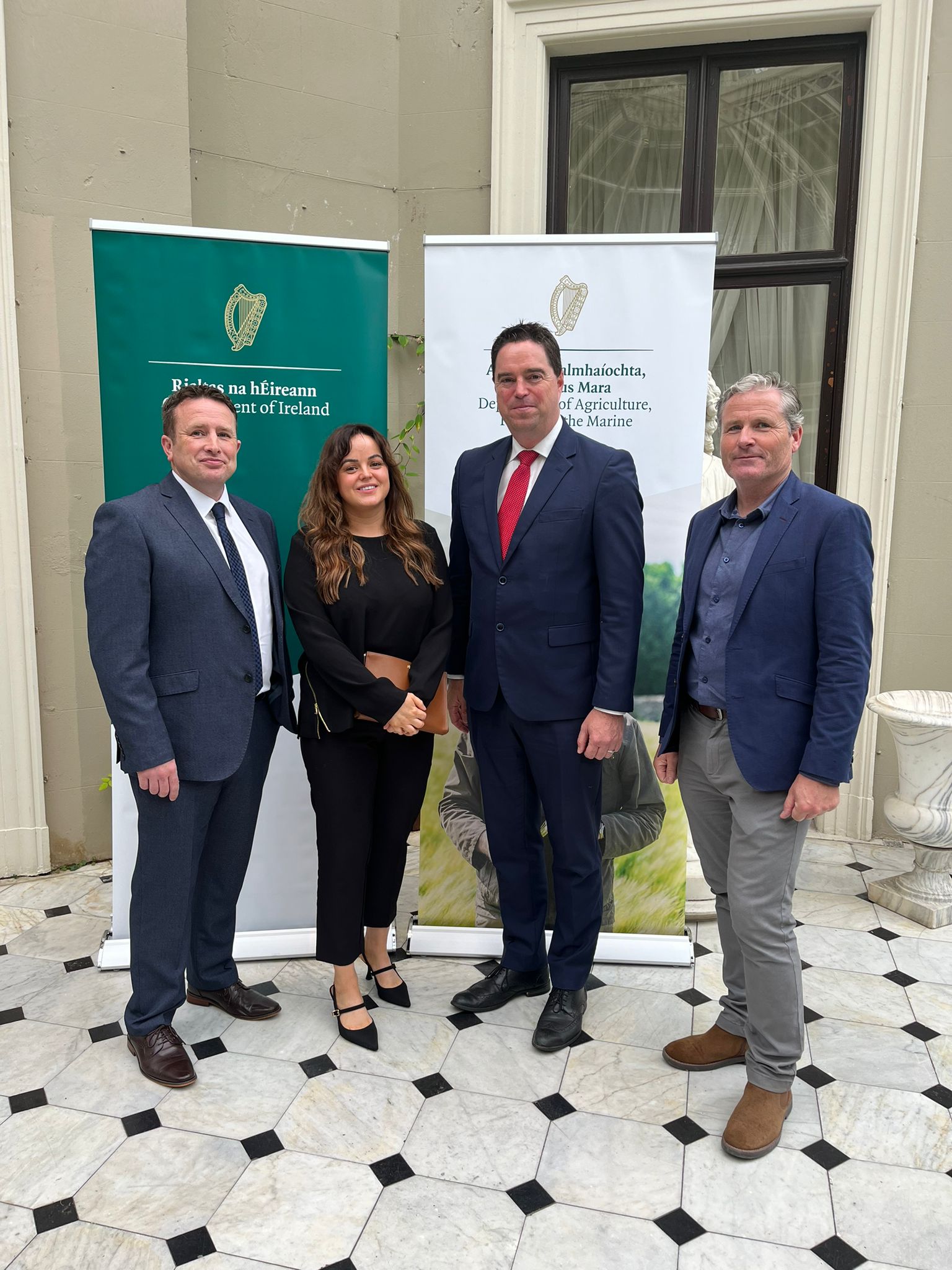L-R: Dr. Tim Yeomans, MTU, Dr. Emma Murphy, TUS, Minister Martin Heydon; and Leo Murray, ATU Source: MTU 