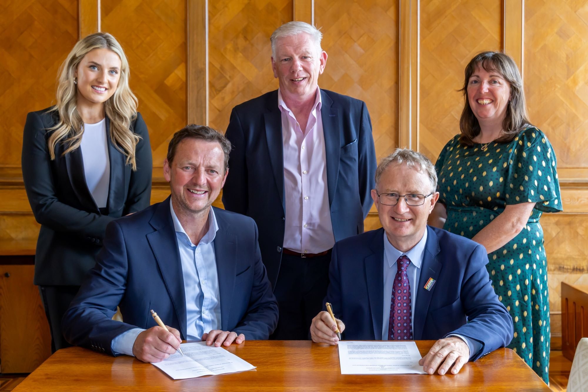 Gráinne McGrath, LOETB; Joe Cunningham, chief executive of LOETB; Padraig Boland, LOETB; Dr. Anne Marie Butler, head of education in Teagasc; and Prof. Frank O' Mara, director of Teagasc