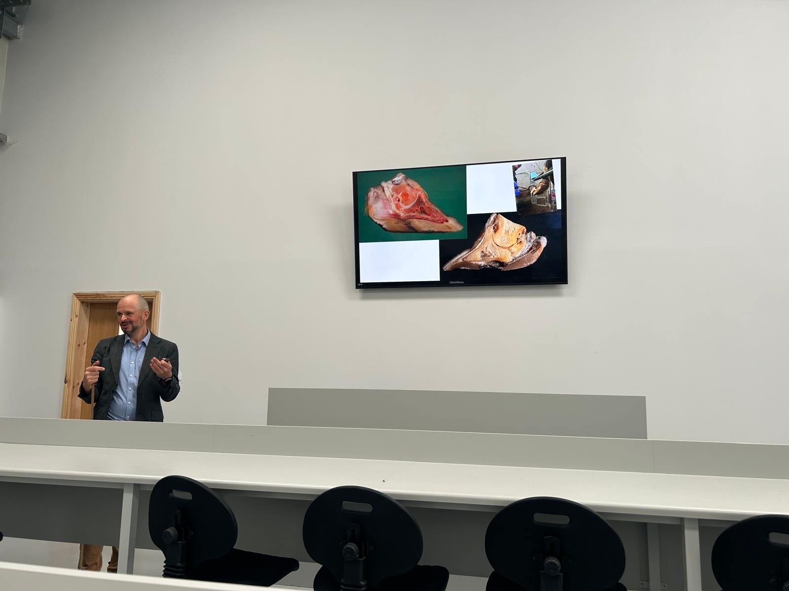 Dr. Bell speaking at the event
