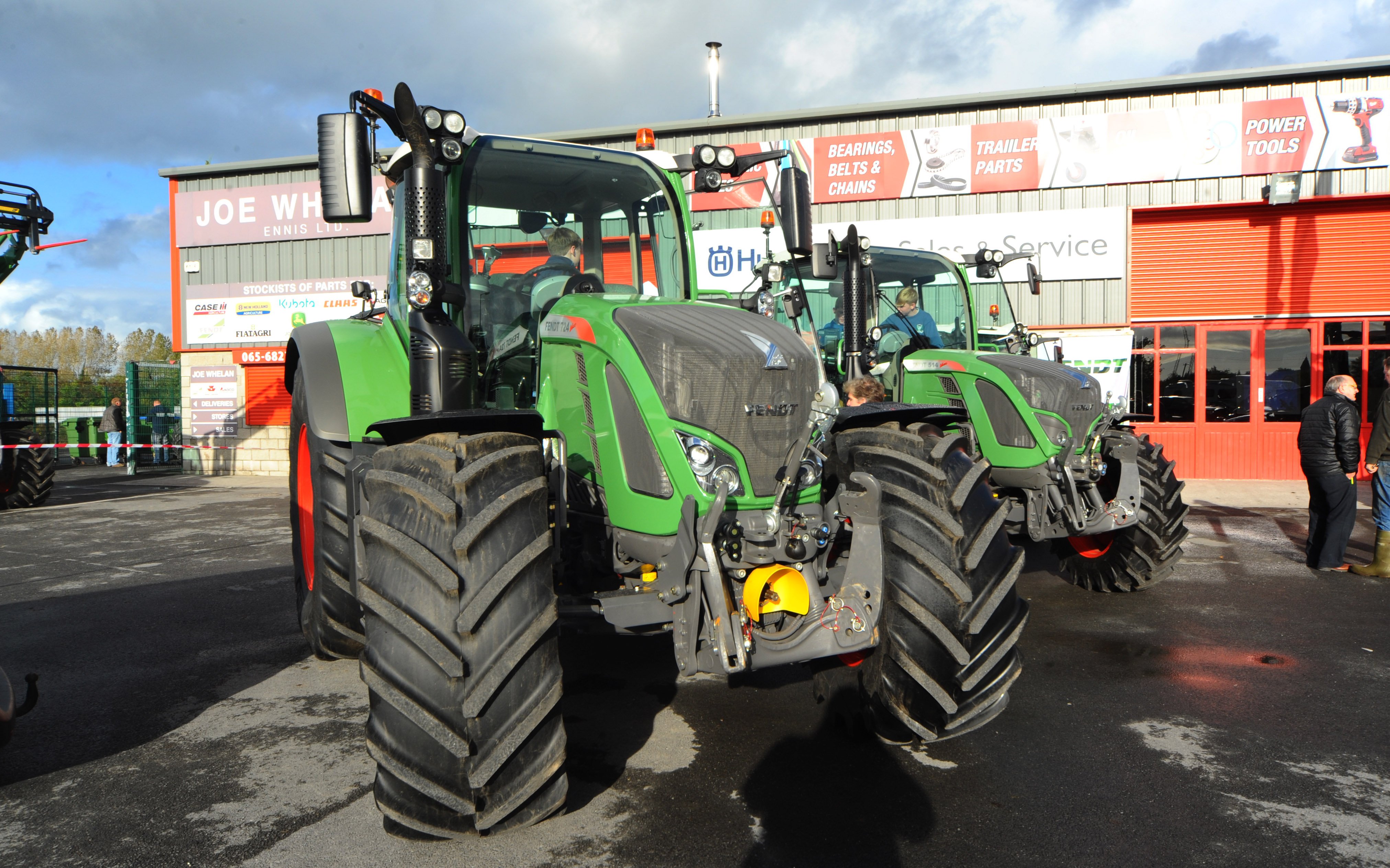 A Fendt 724 seen at Joe Whelans ennis depot in 2015 when on a tour of Irish dealers