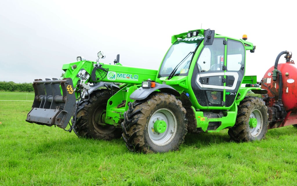 The Merlo Multifarmer is sold as a loader that can help out with tractor tasks