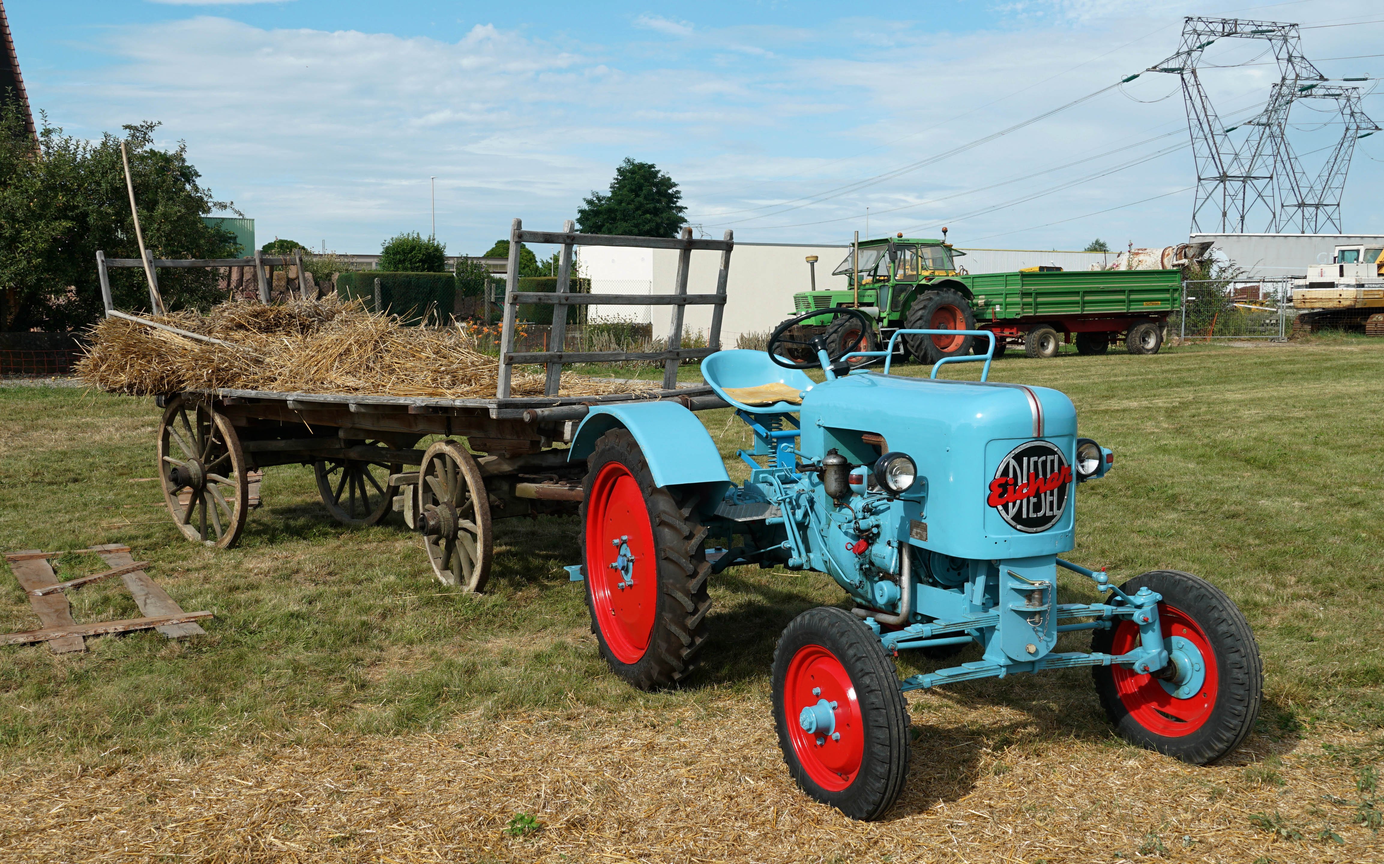 Neatly turned and obviously cared for this single cylinder, Eicher is proud of its 11hp Deutz diesel engine