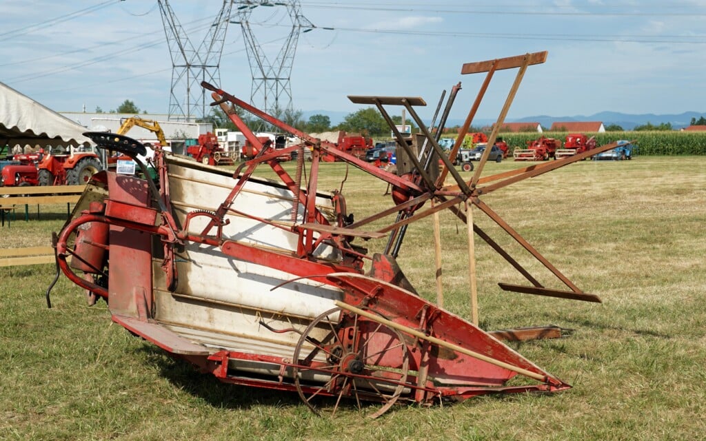 Integrating mechanical reaping and binding with the thresher gave birth to the combine harvester
