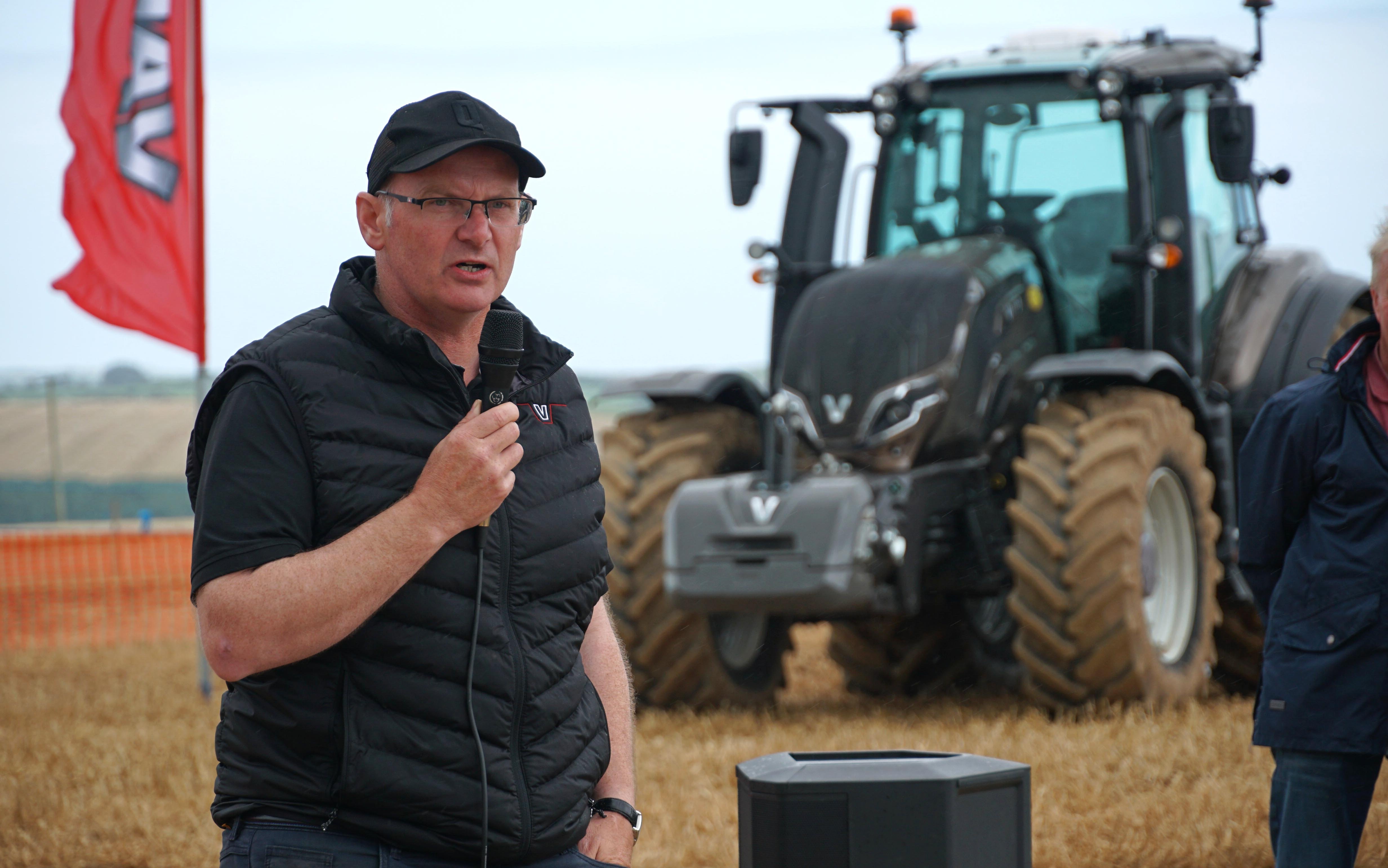 Sales manager for Valtra in Ireland, Paddy Cantwell, introduced the Valtra Range