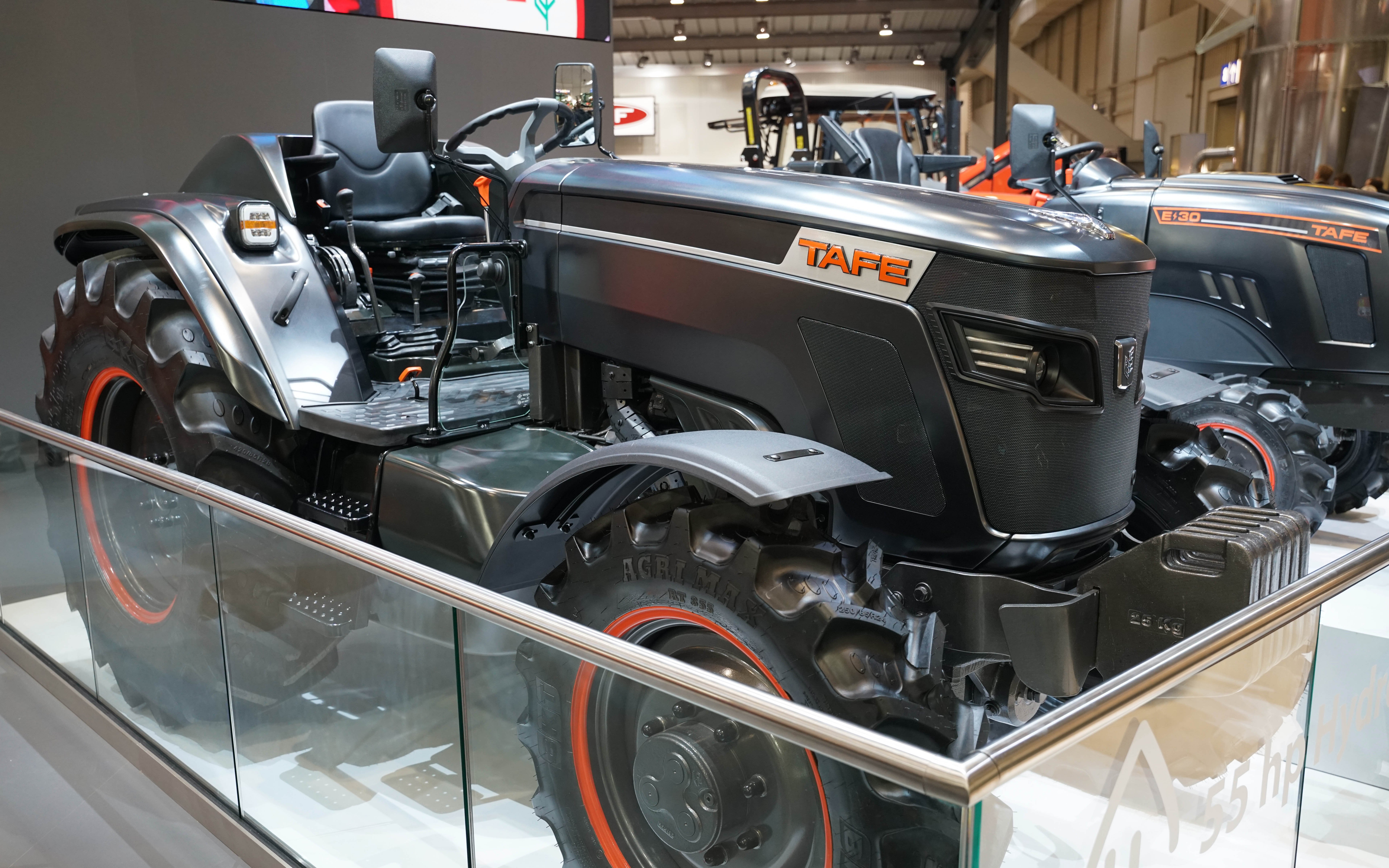 Tafe has developed both battery and hydrogen powered tractors but has no plans for production