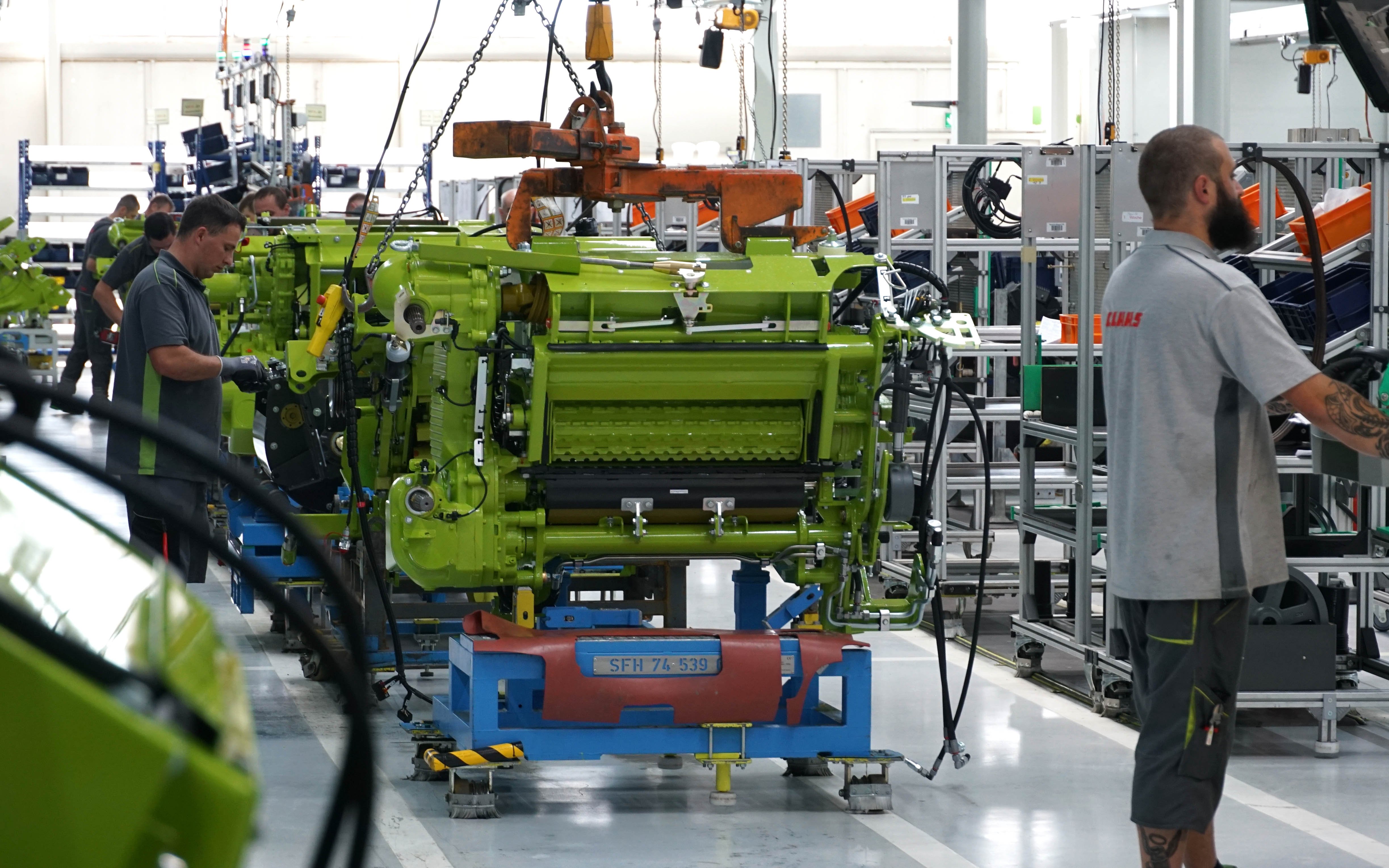 The assembly of forage harvester heads has displaced the production of Forage Wagons at Bad Saulgau