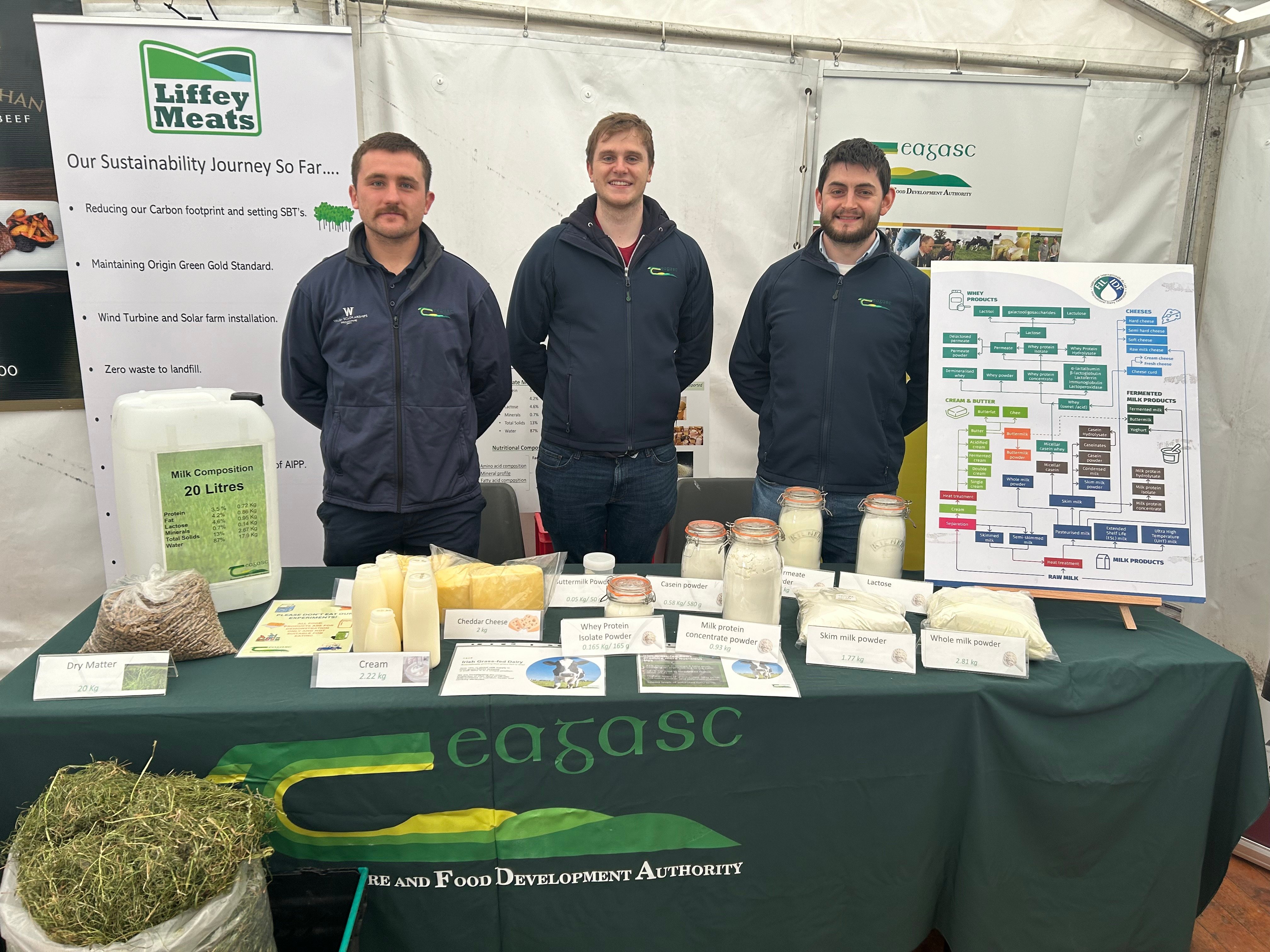 L-r: Connor Fitzpatrick, Liam Kelly and Dr. Jonathan Magan of Teagasc