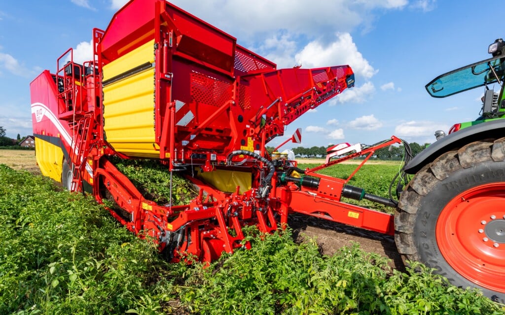 Various intake options are available on the new twin-row harvester