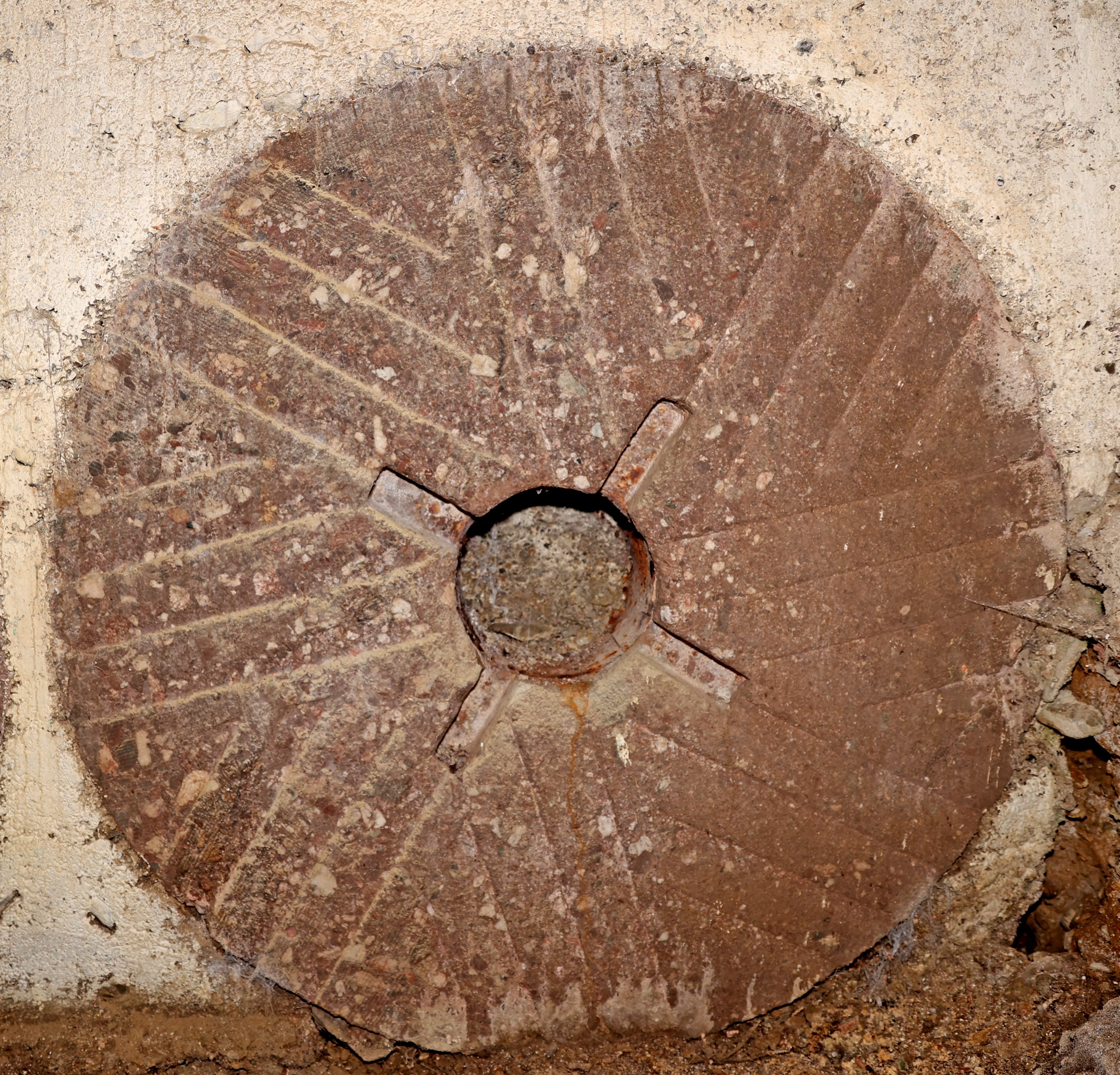 A dressed millstone from Harrylock quarry. Source: Liam Ryan
