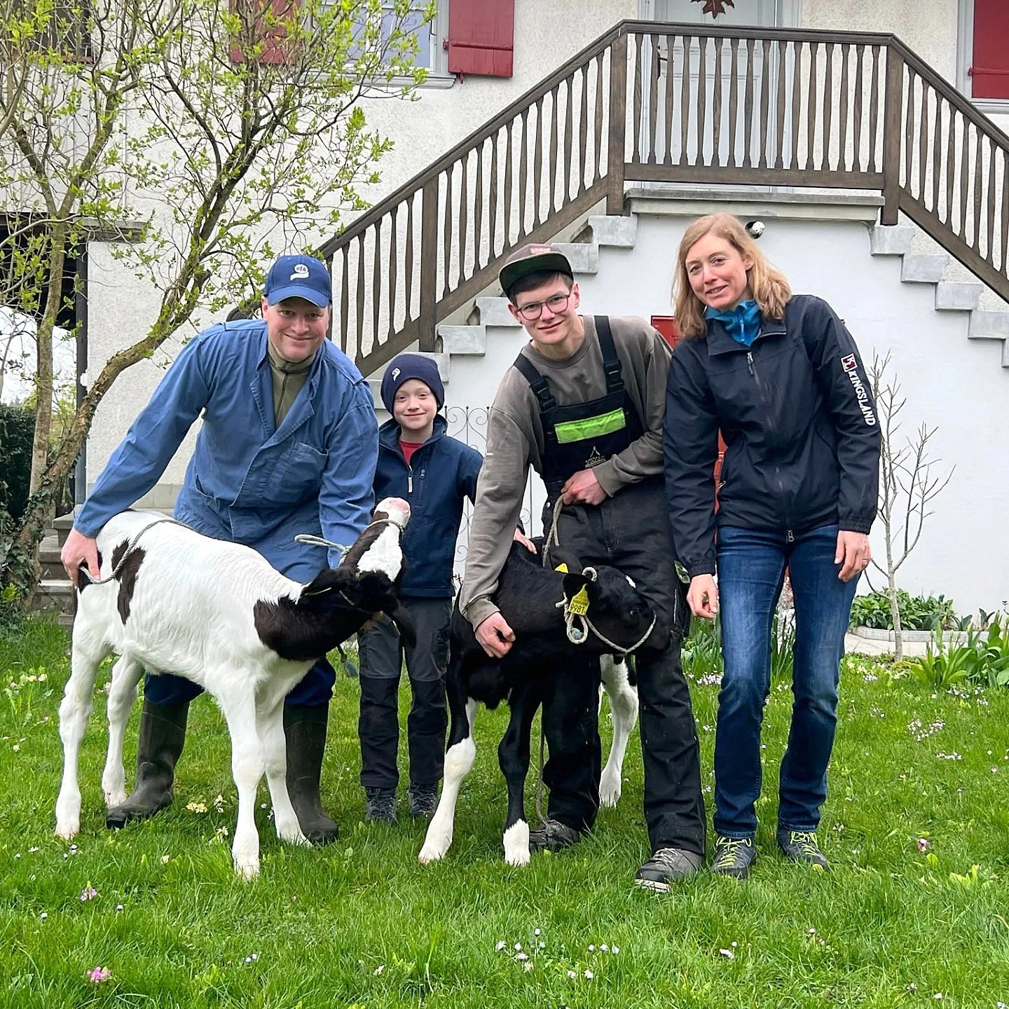 Rene and Zoe Durand with children Dominic and Roman