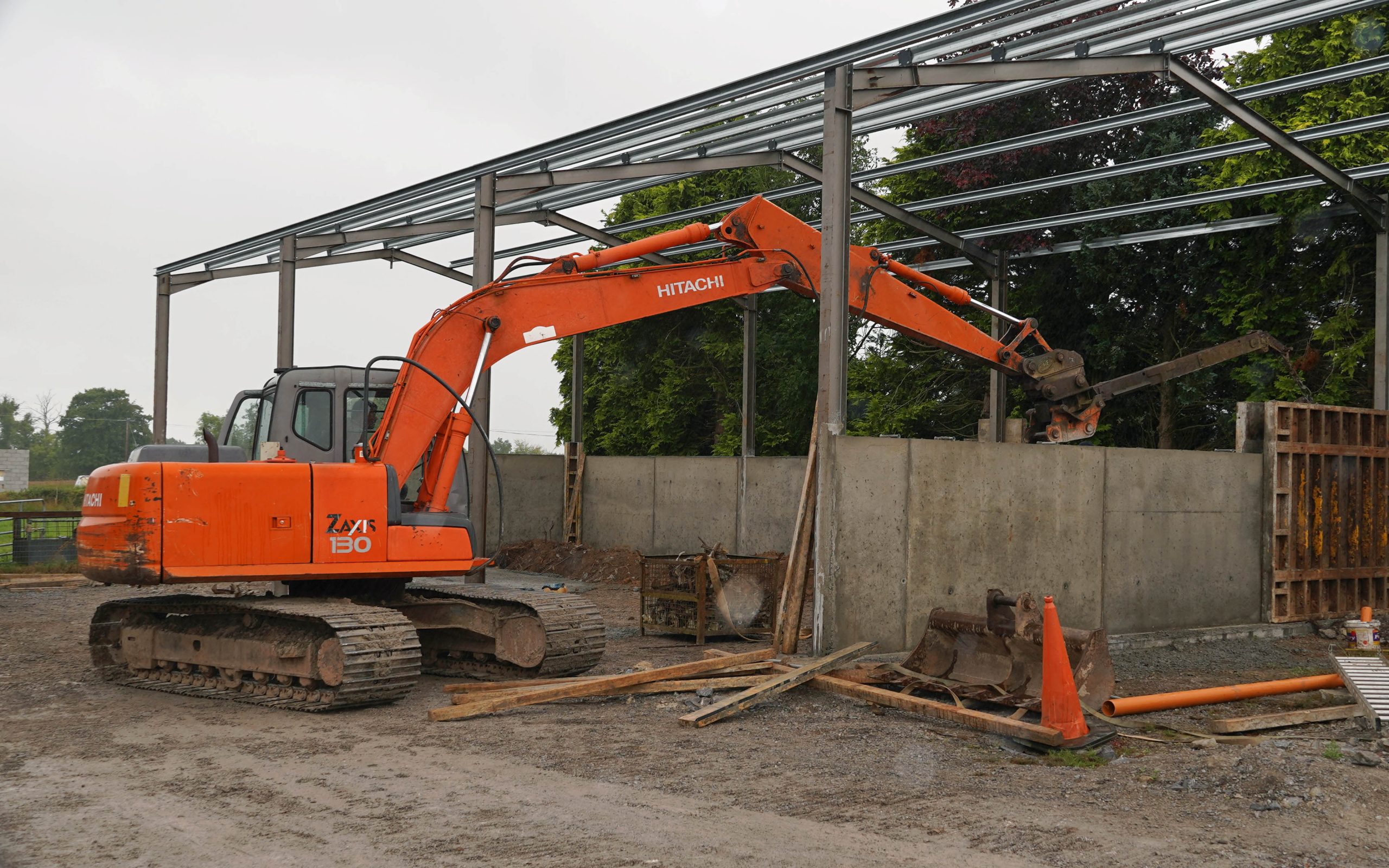 A new four bay shed is being erected to provide for further expansion