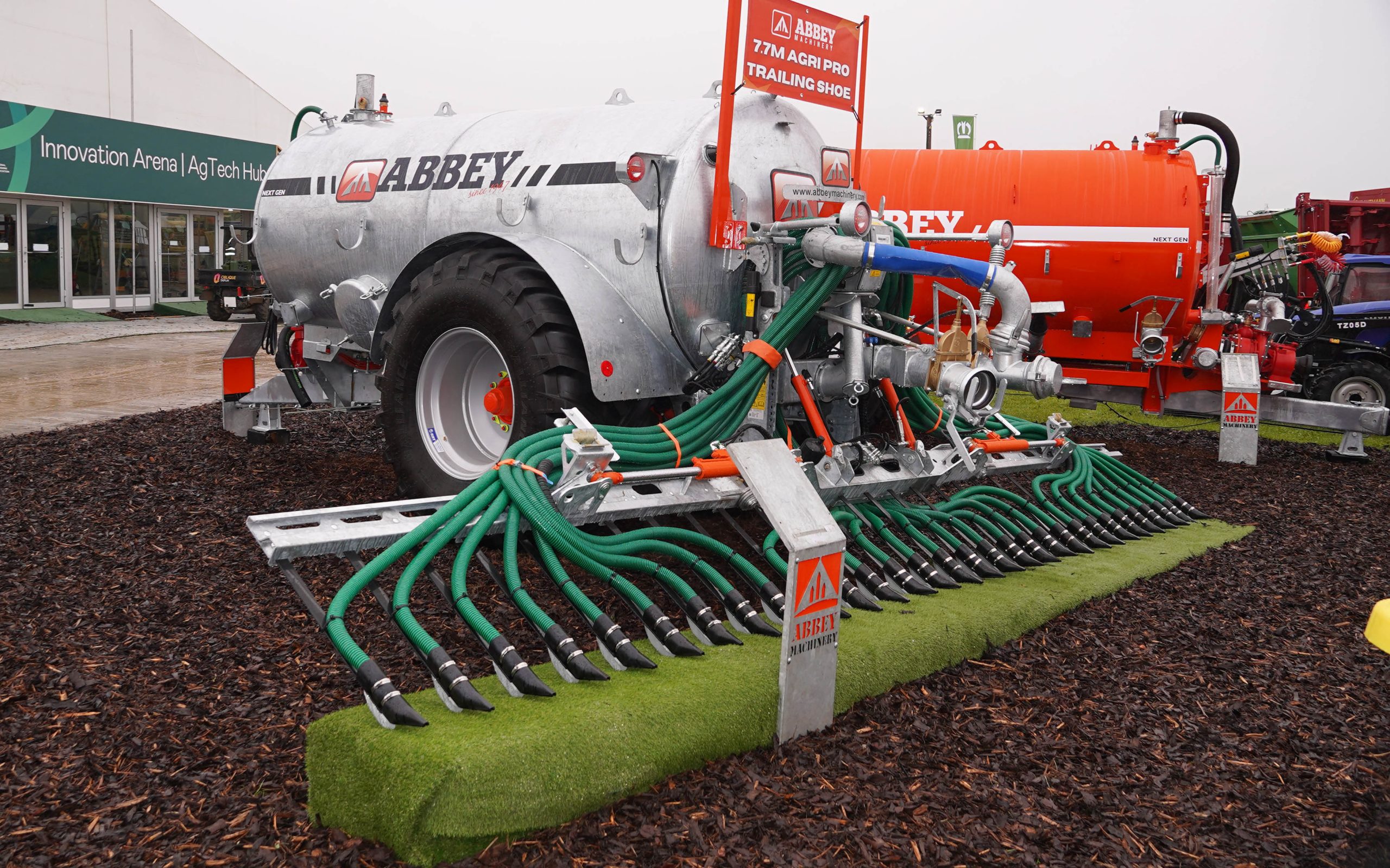 Abbey is keen to demonstrate how its boom cope with sloping ground