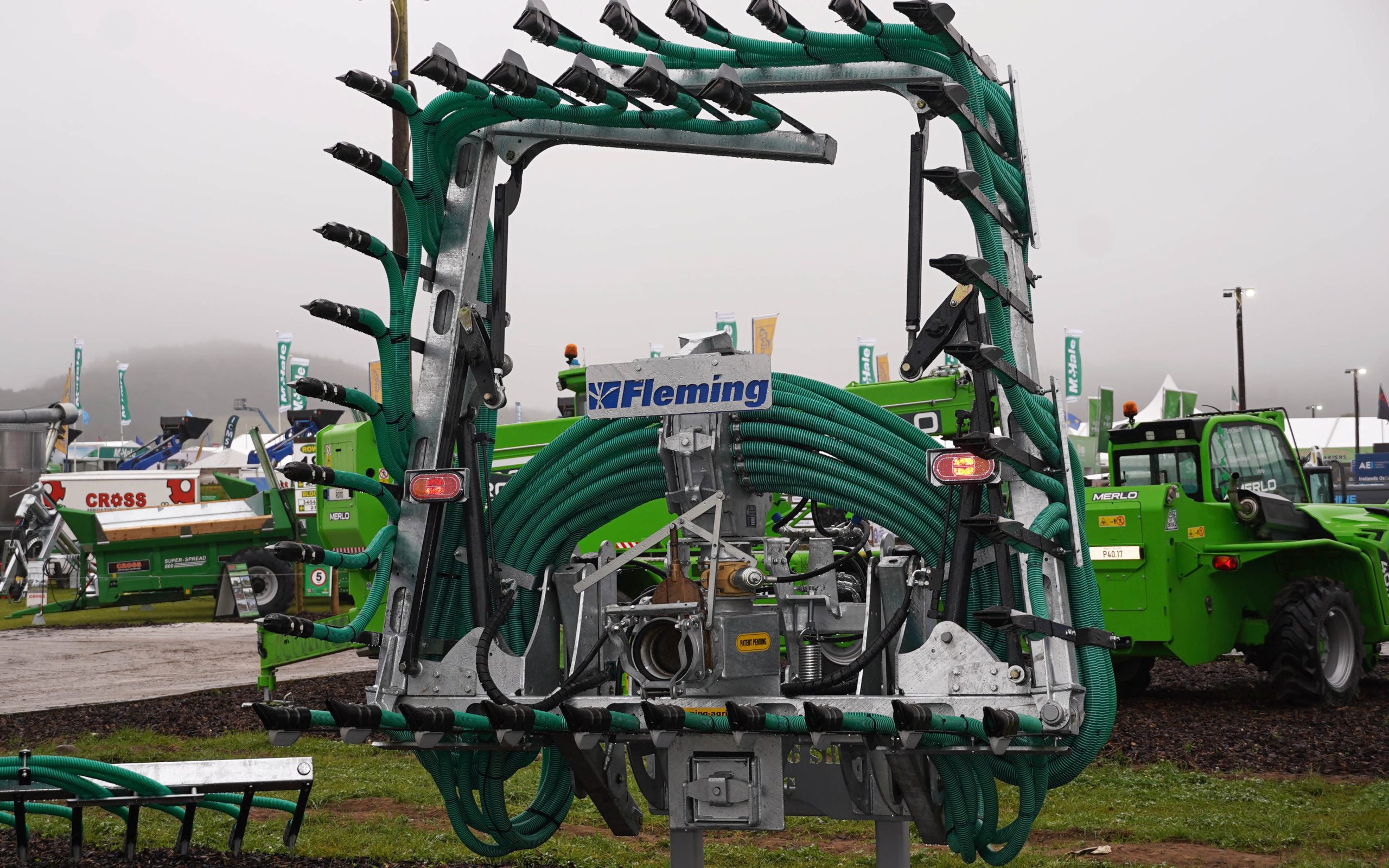 Reduced transport height is a major feature of Fleming's booms
