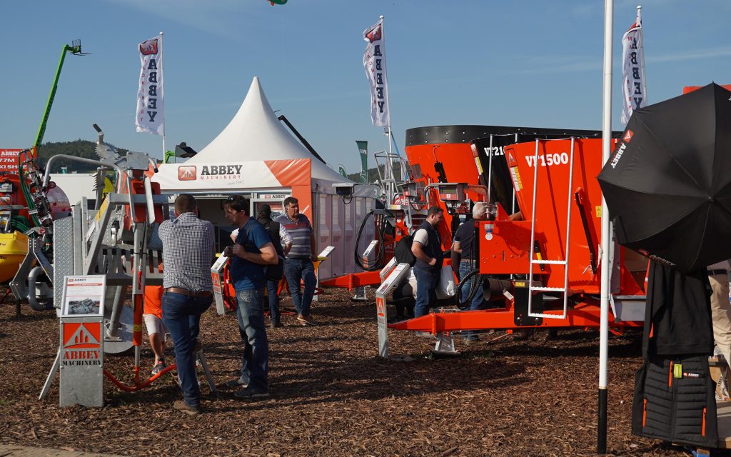 Even in the fading light of the final day the Abbey stand had customers enquiring after its products