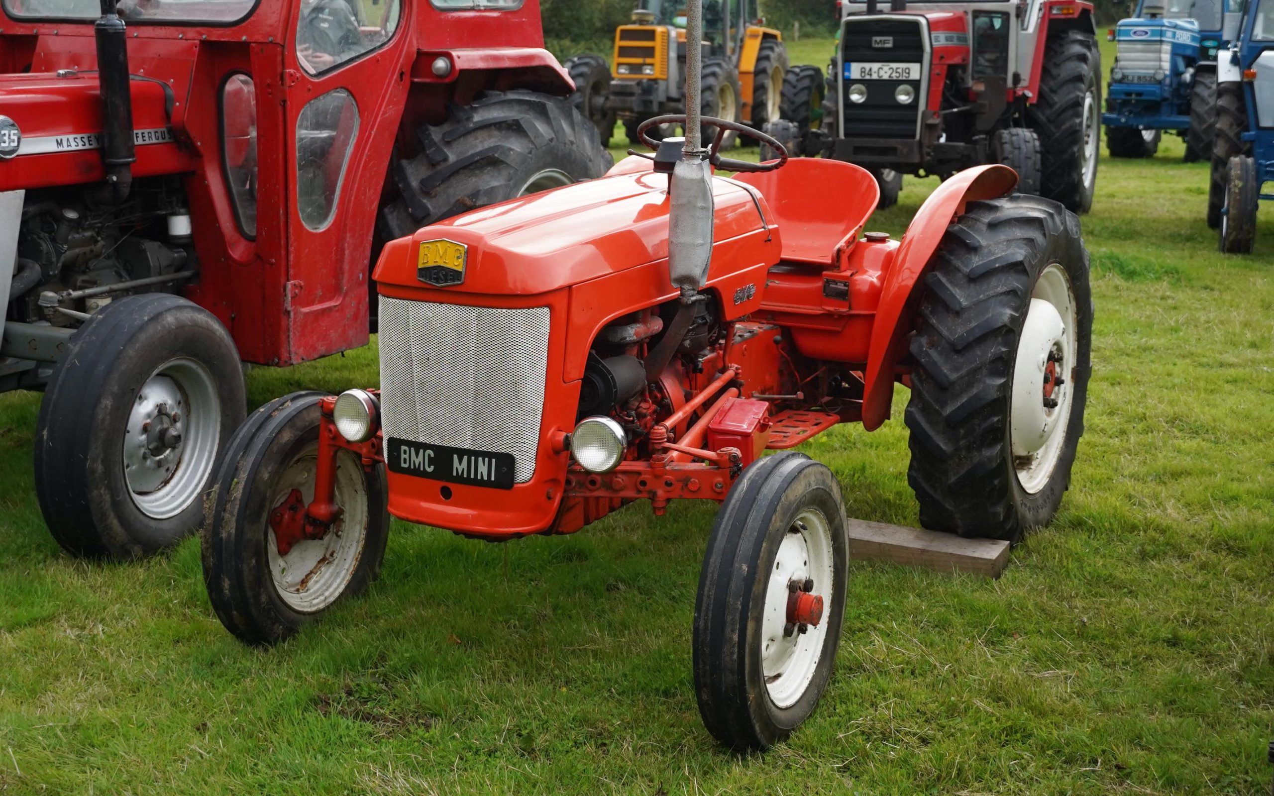 Cronin has a passion for classic tractors and he had also bought along this BMC mini tractor