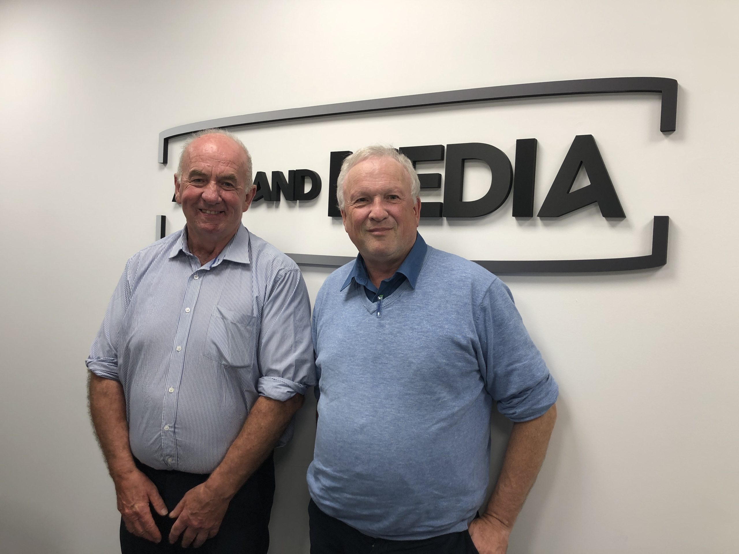 Beef farmer Mick O'Dea from Co. Laois and health and safety specialist at Teagasc, John McNamara