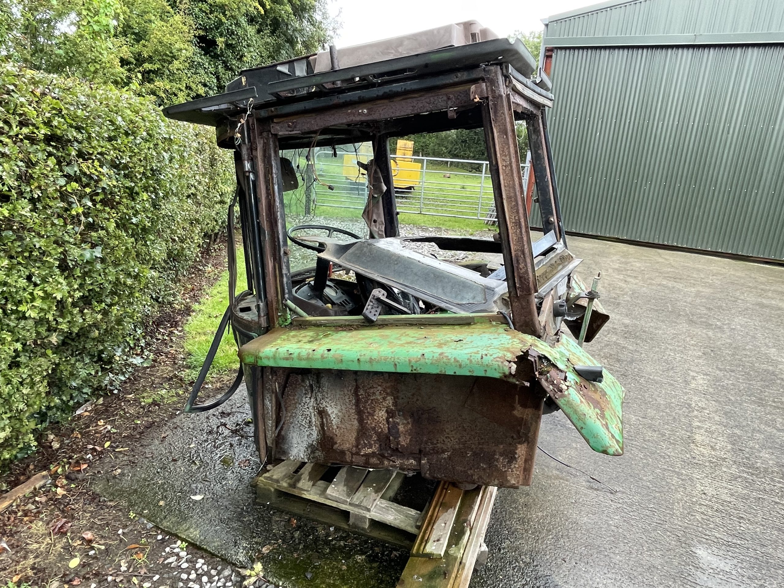 The cab that was originally on the tractor