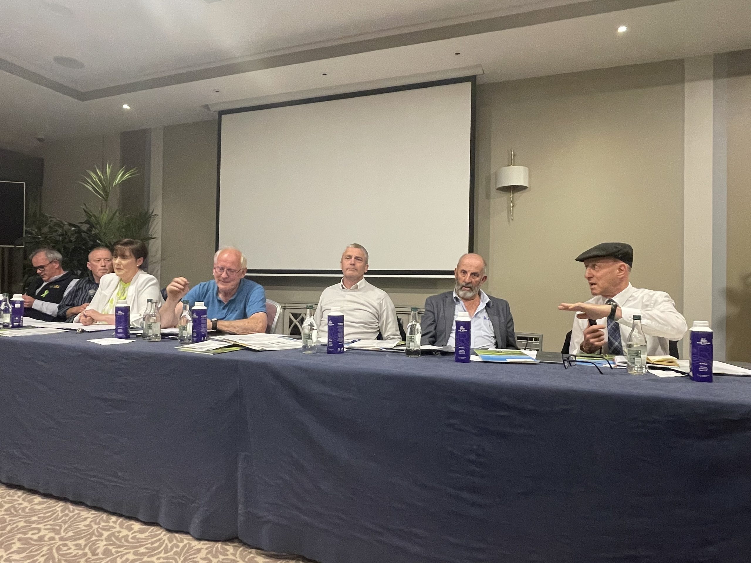 Four of Kerry's TDs during the Kerry IFA meeting in Tralee
