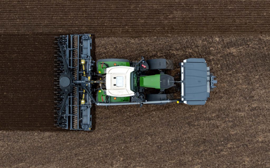 The EDrive system allows tramlines to be established automatically while sowing
