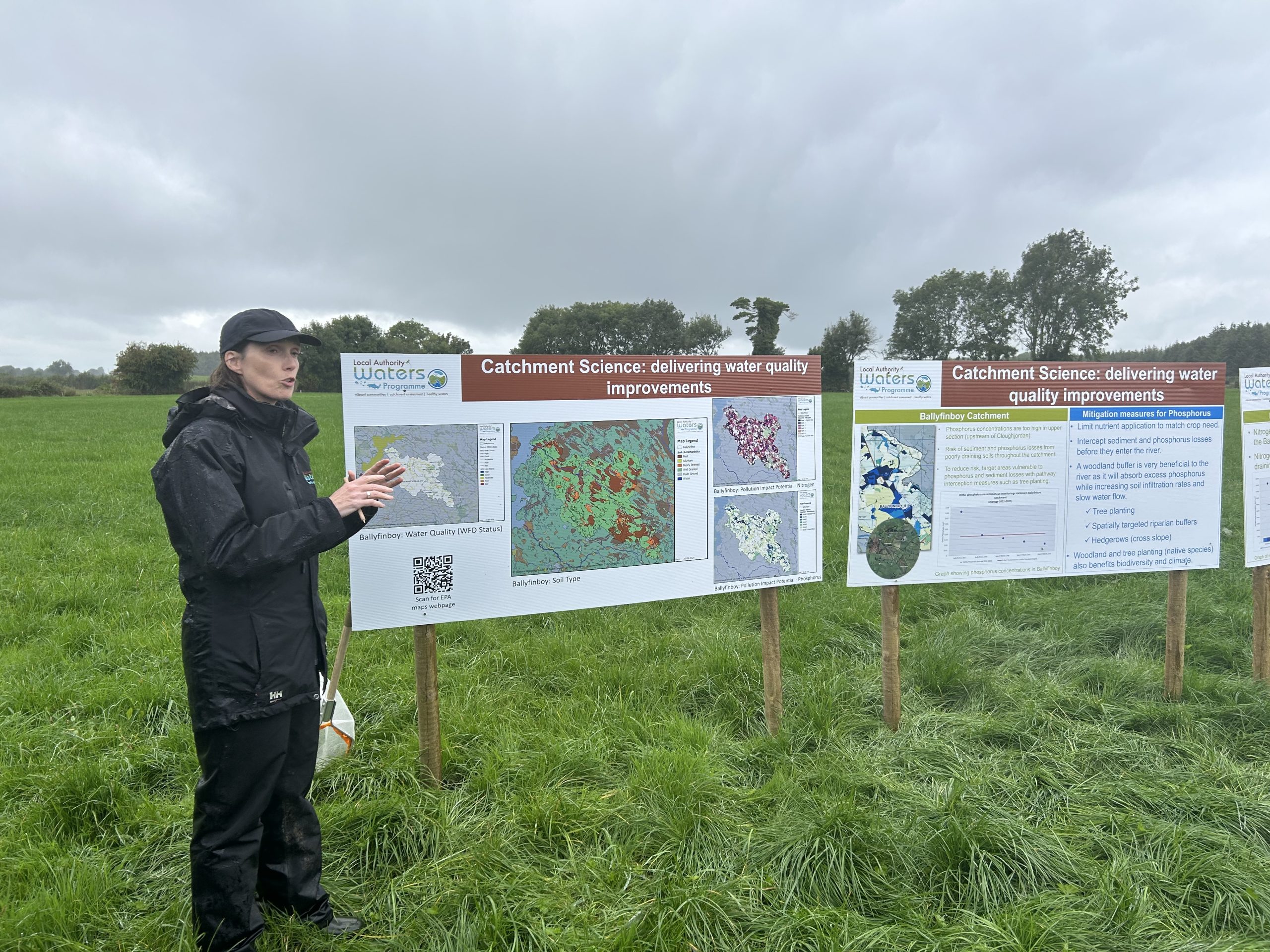 LAWPRO's Ruth Hennessy talking at the farm walk