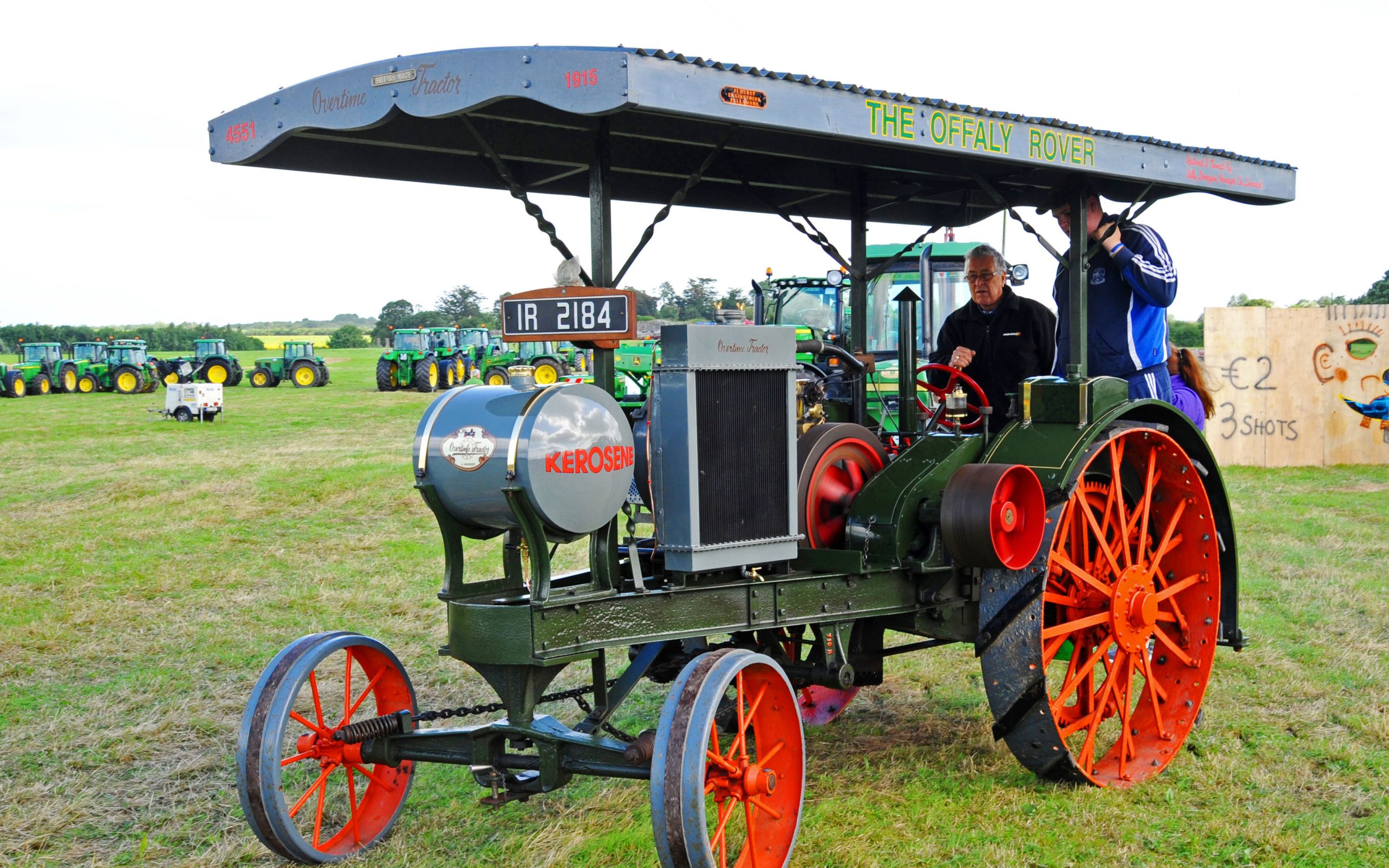 The Waterloo Boy tractor  came with a horizontal twin engine in 1918, a format that John Deere stuck with until 1960