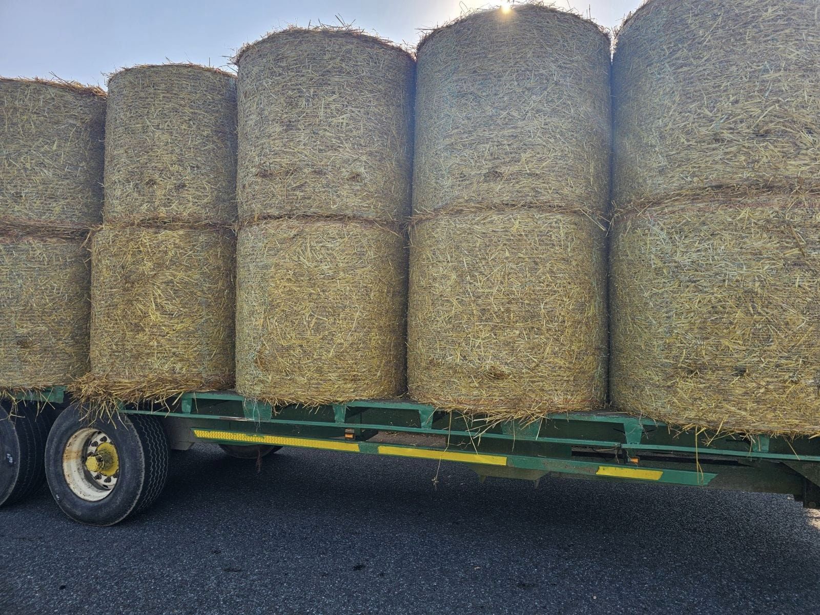 The unsecured bales on the trailer Source: An Garda Síochána Kilkenny