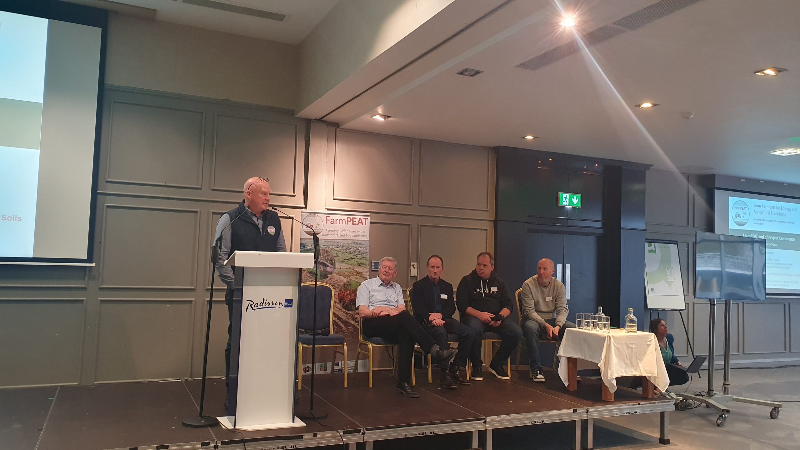 L-r: Bernie Duffy; Brian Sheridan; Ferghal O'Sullivan; Ray Brennan; and John Lawlor, all participating farmers from the midlands in FarmPEAT