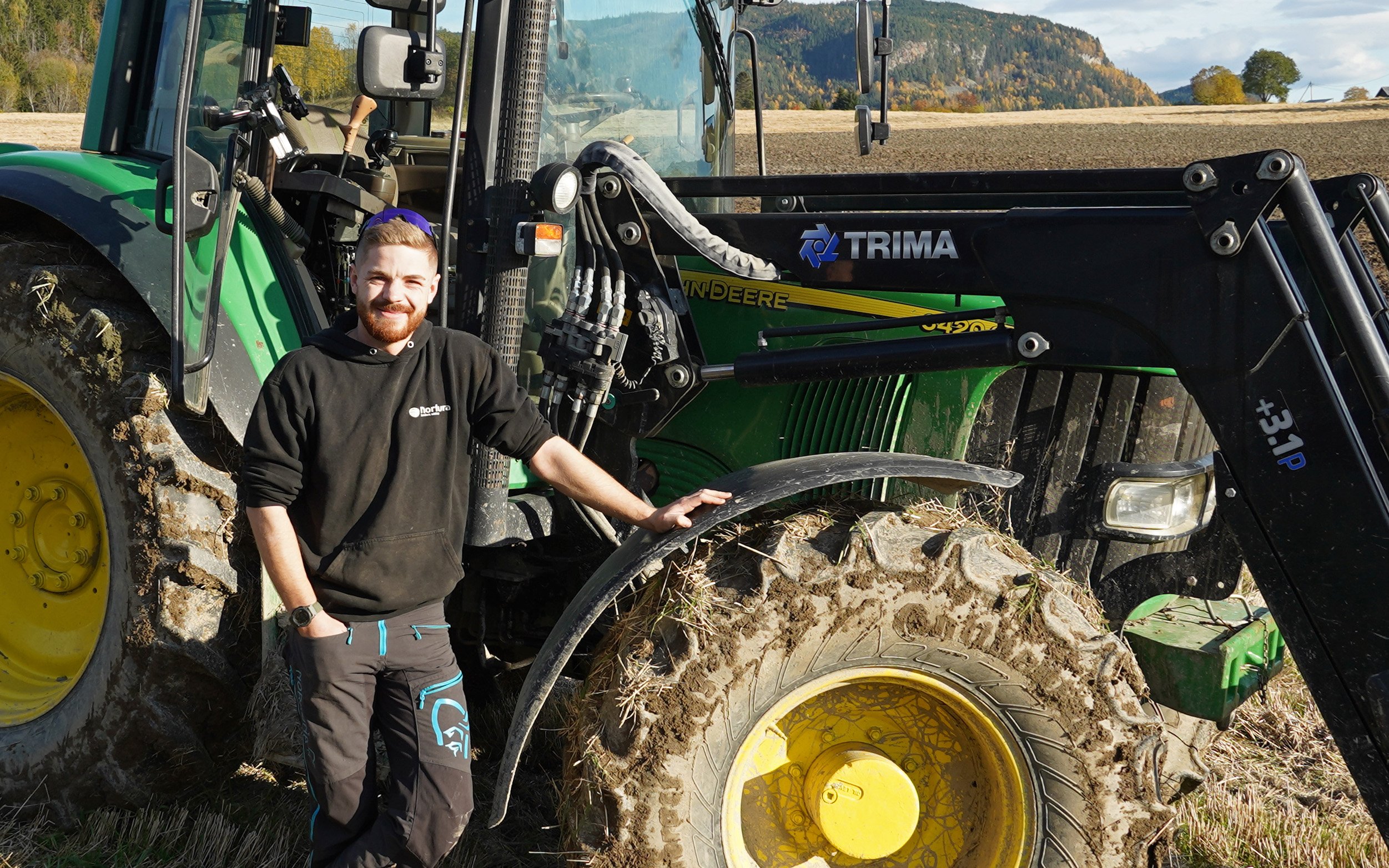 Joakim Floan is dedicated to farming and has ambitious plans for the family homestead