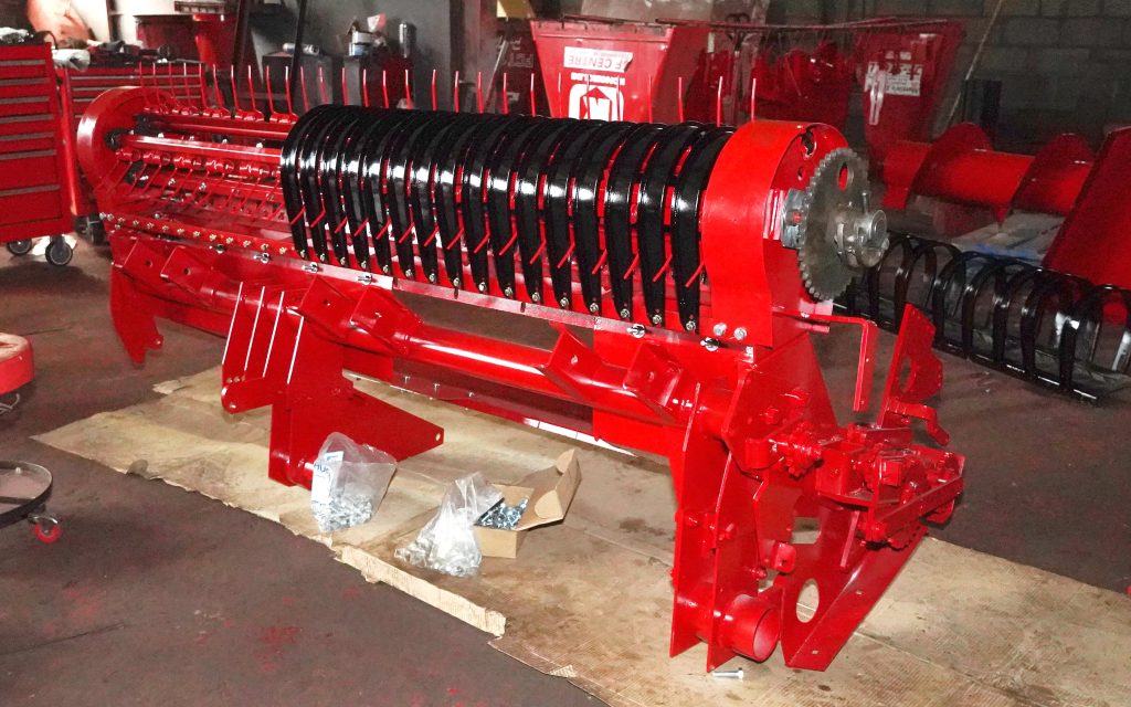 Rebuilding the pick up reel with new wearing parts is part of the refurbishment process