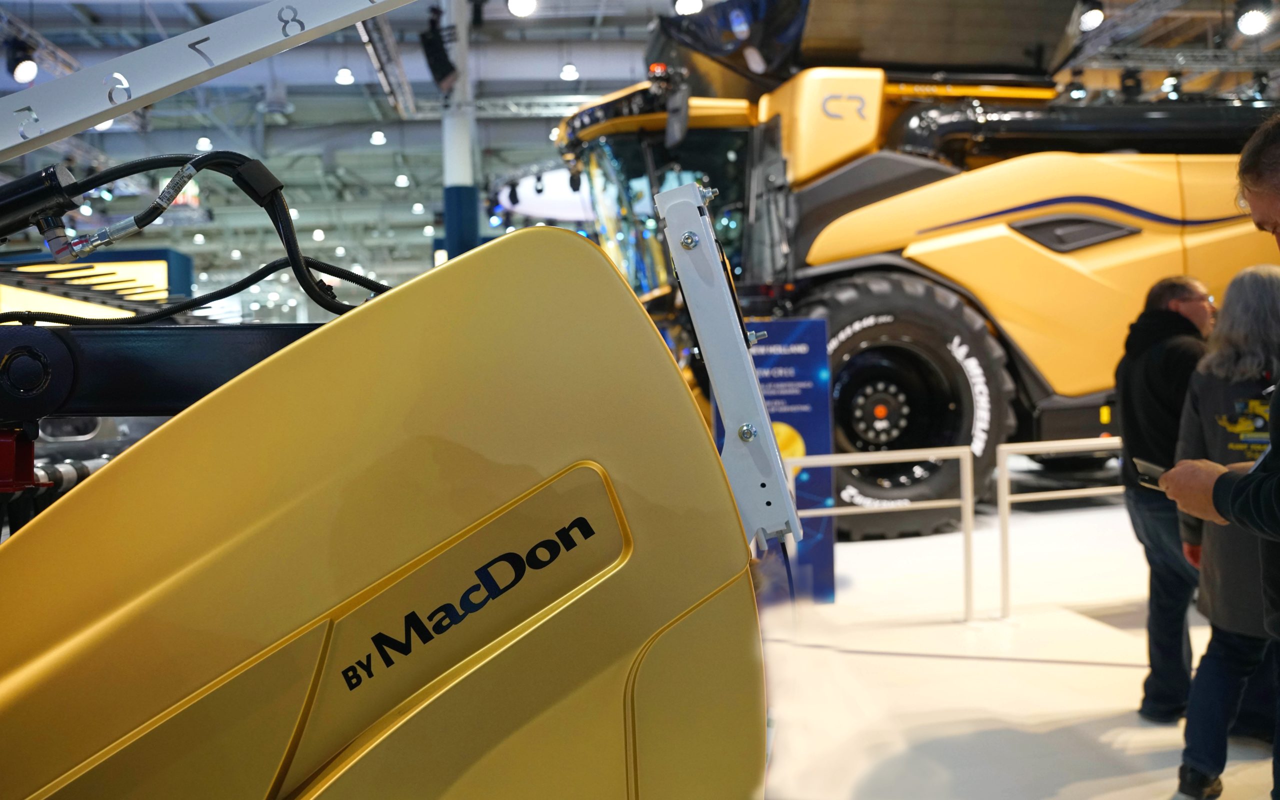 New Holland will be bringing along its CR11 combine with Draper style header  by MacDon