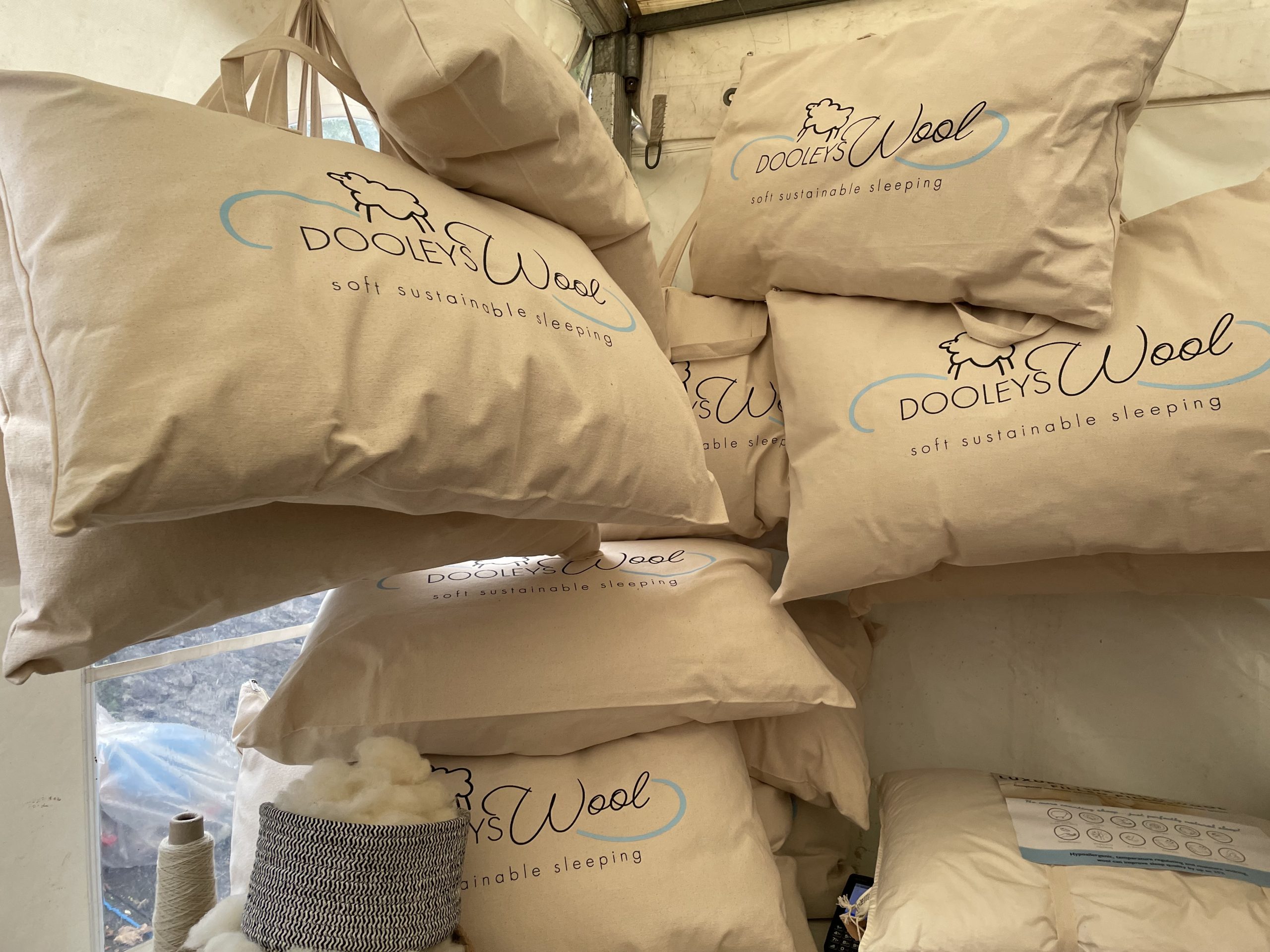 Dooleys Wool products on display at the Dingle Food Festival wool marquee